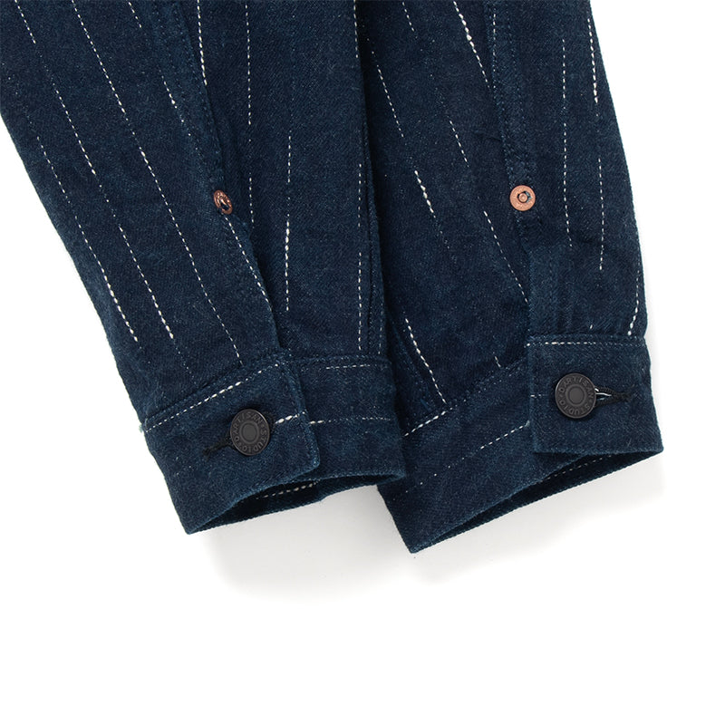 STUDIO D'ARTISAN - 14oz RAIN Kasuri Type I Selvedge Denim Jacket OW - Tempo