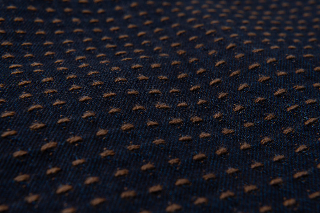 STUDIO D'ARTISAN - Kakishibu Sashiko 15oz. Kakishibu x Indigo Denim Jacket D4608 - Tempo