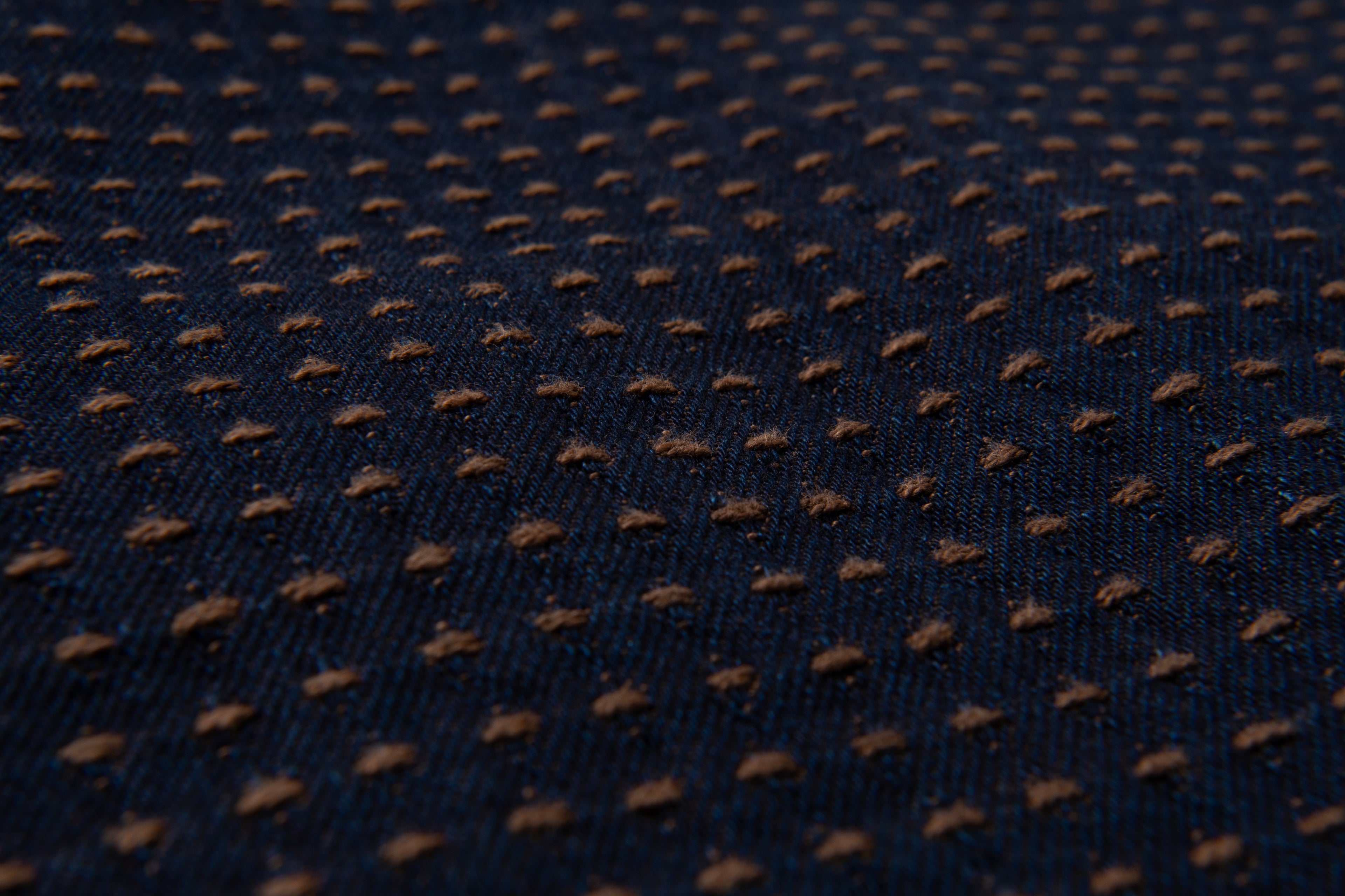 STUDIO D'ARTISAN - Kakishibu Sashiko 15oz. Kakishibu x Indigo Denim Jacket D4608 - Tempo