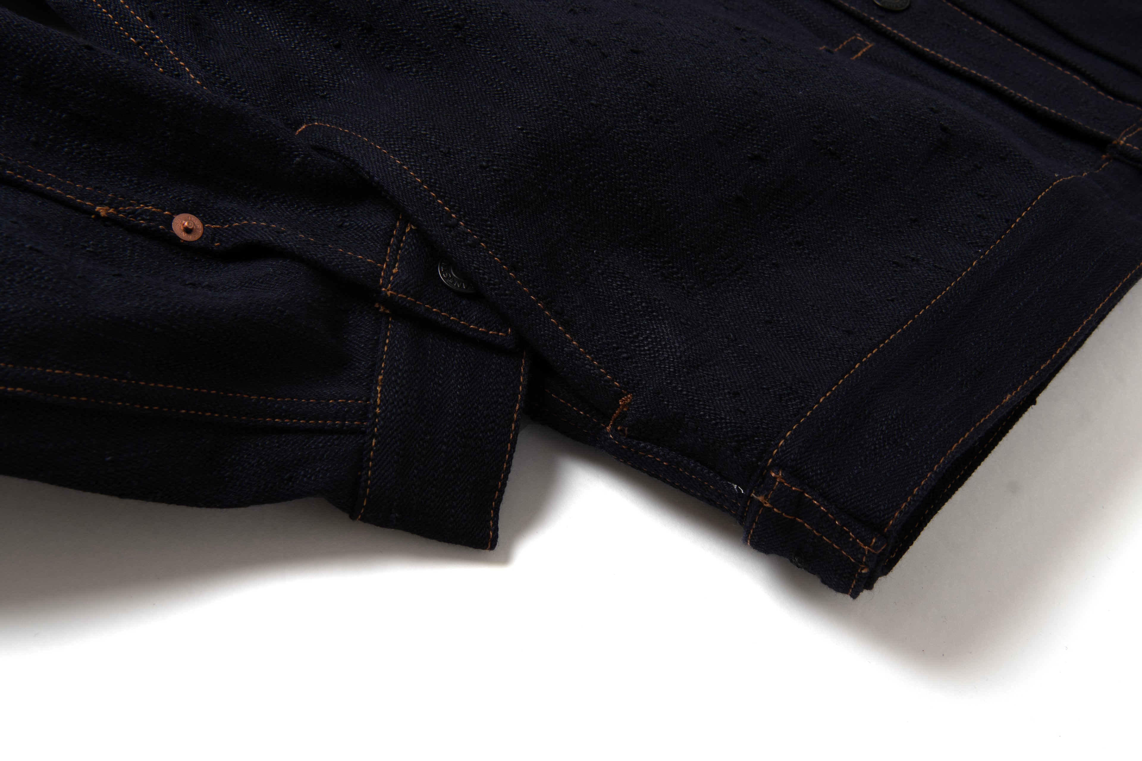 STUDIO D'ARTISAN - Pre-Order: KARASU Indigo Sumi Ink 15oz Selvedge Denim Type II Jacket - Tempo