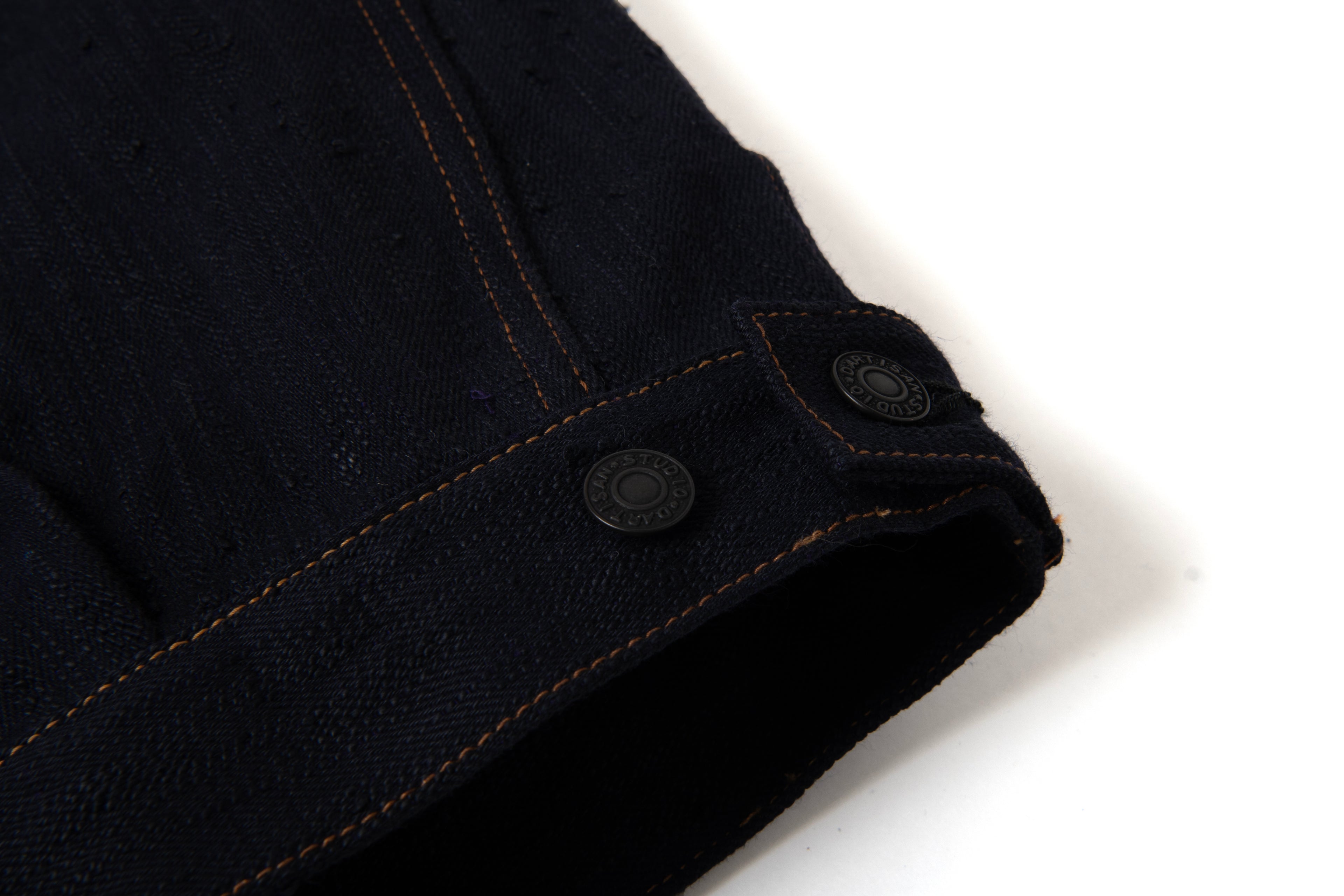 STUDIO D'ARTISAN - Pre-Order: KARASU Indigo Sumi Ink 15oz Selvedge Denim Type II Jacket - Tempo
