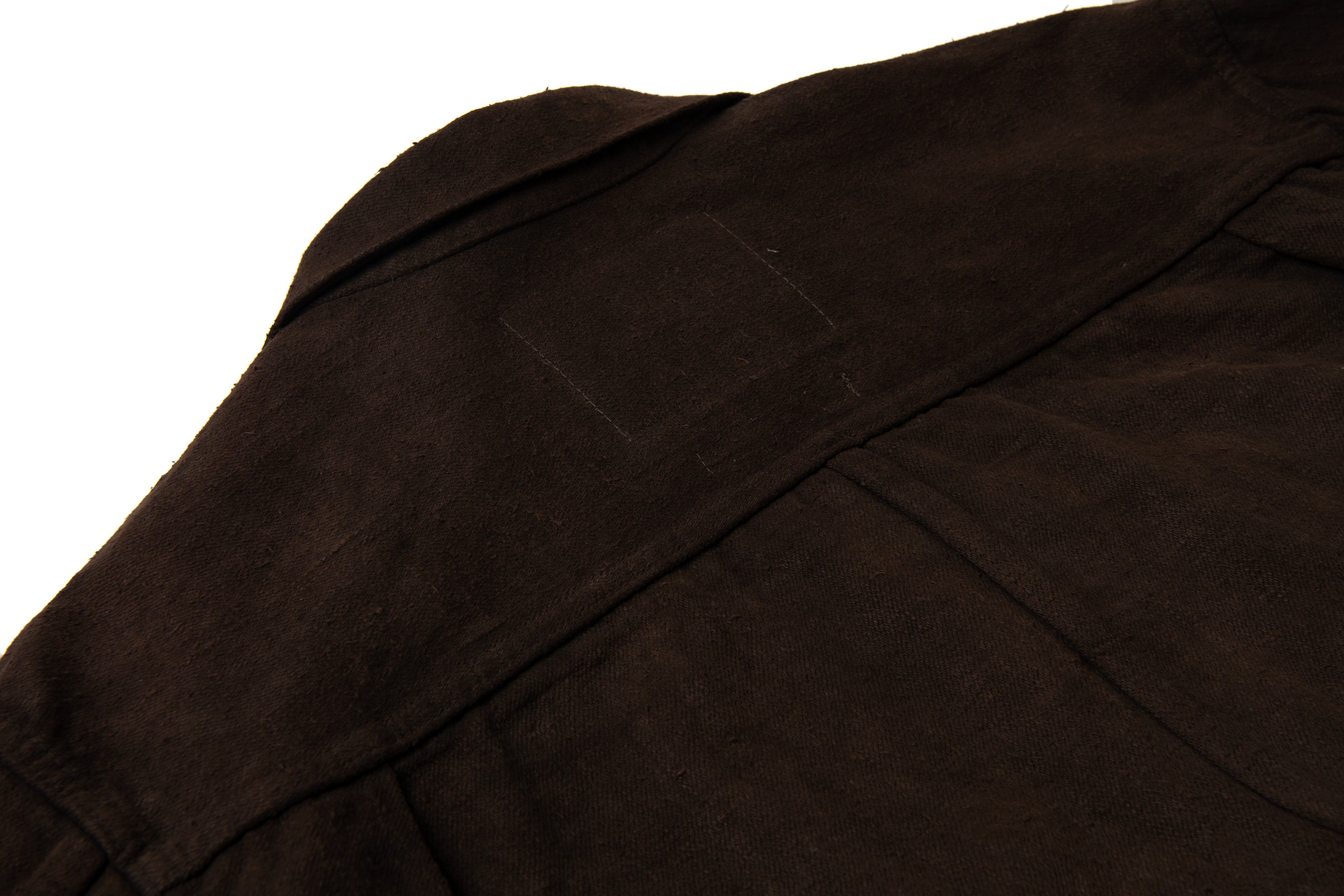 STUDIO D'ARTISAN - Pre-Order: Amami Mud Dyed 15oz. GL3 Selvedge Denim Jacket - Dark Brown - Tempo