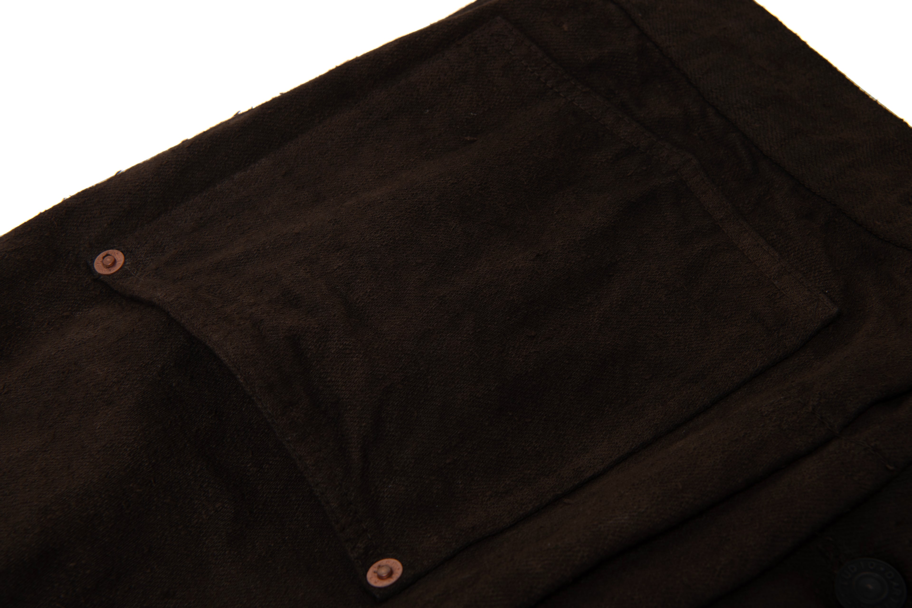 STUDIO D'ARTISAN - Pre-Order: Amami Mud Dyed 15oz. GL3 Selvedge Denim Jacket - Dark Brown - Tempo