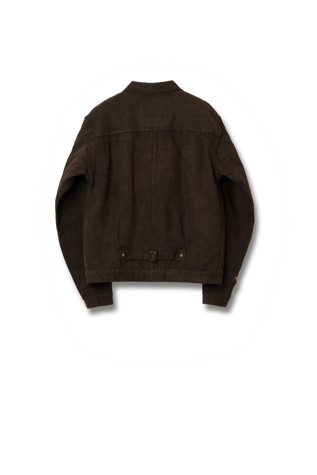 STUDIO D'ARTISAN - Pre-Order: Amami Mud Dyed 15oz. GL3 Selvedge Denim Jacket - Dark Brown - Tempo