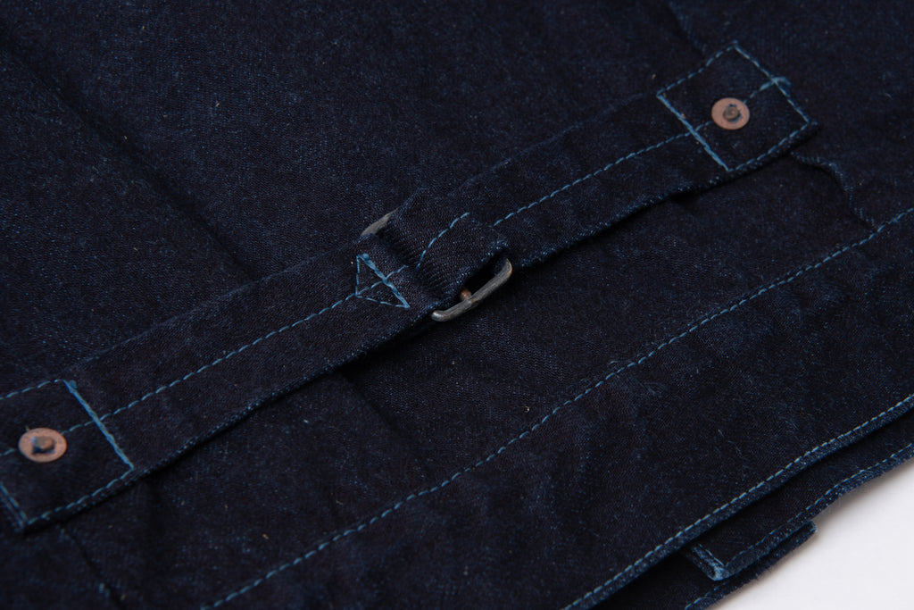 STUDIO D'ARTISAN - PRE-ORDER: KYOTO AQUA INDIGO TYPE II DENIM JACKET in ASAGI 15oz D4647 - Tempo