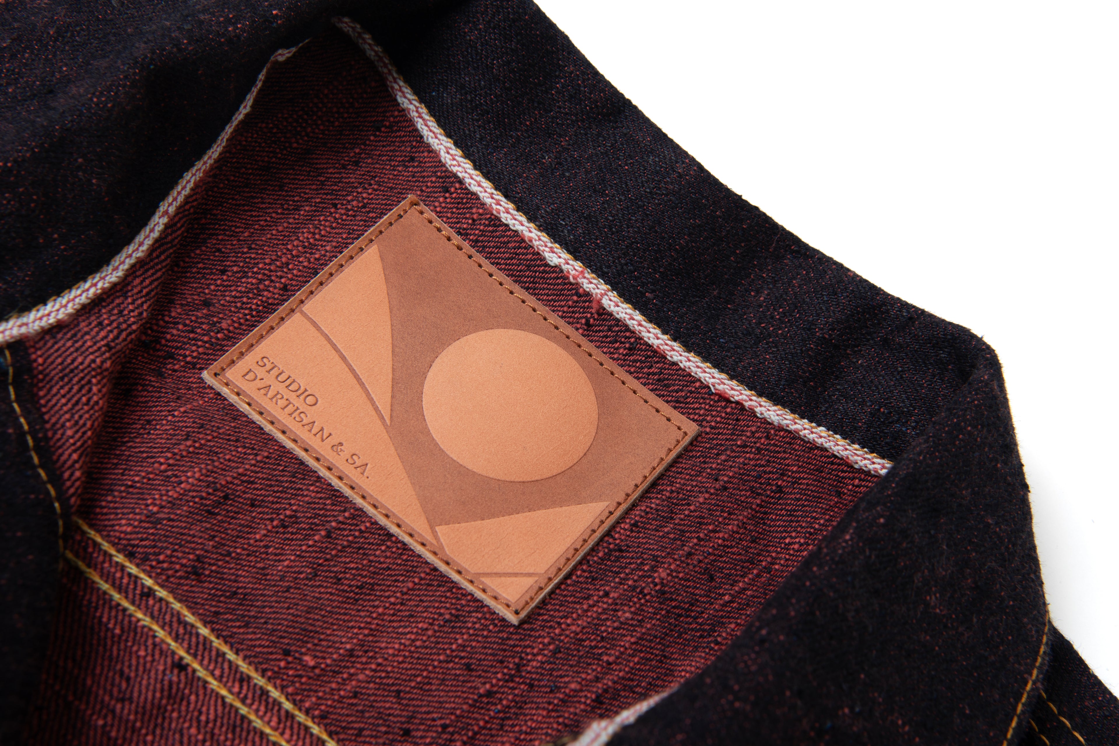 STUDIO D'ARTISAN - PRE-ORDER: GL3 HINODE 15OZ SELVEDGE DENIM JACKET - MADDER ROOT DYED - Tempo