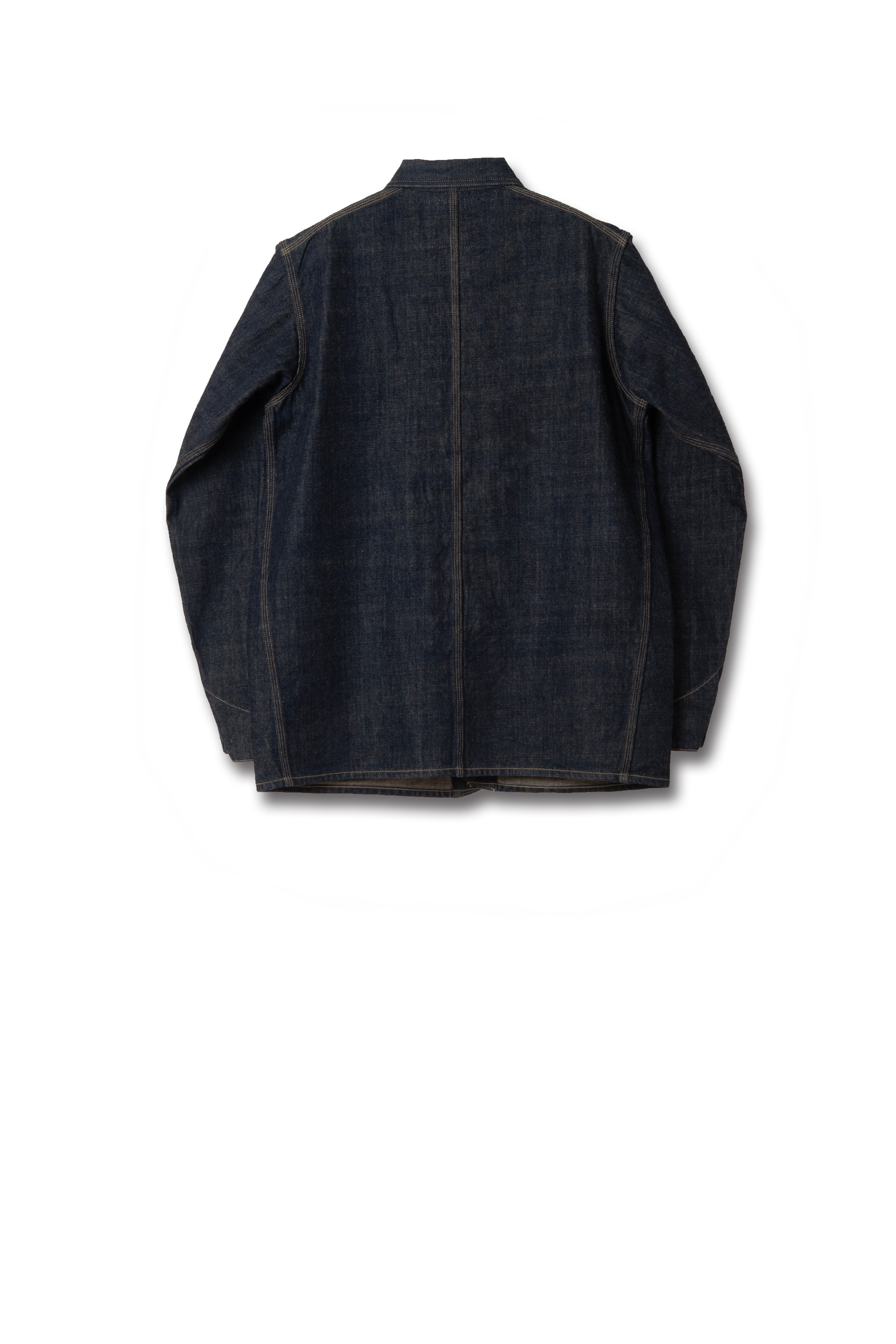STUDIO D'ARTISAN - PRE-ORDER - FOX ORGANIC COTTON  12OZ DENIM RAILROAD JACKET - Tempo