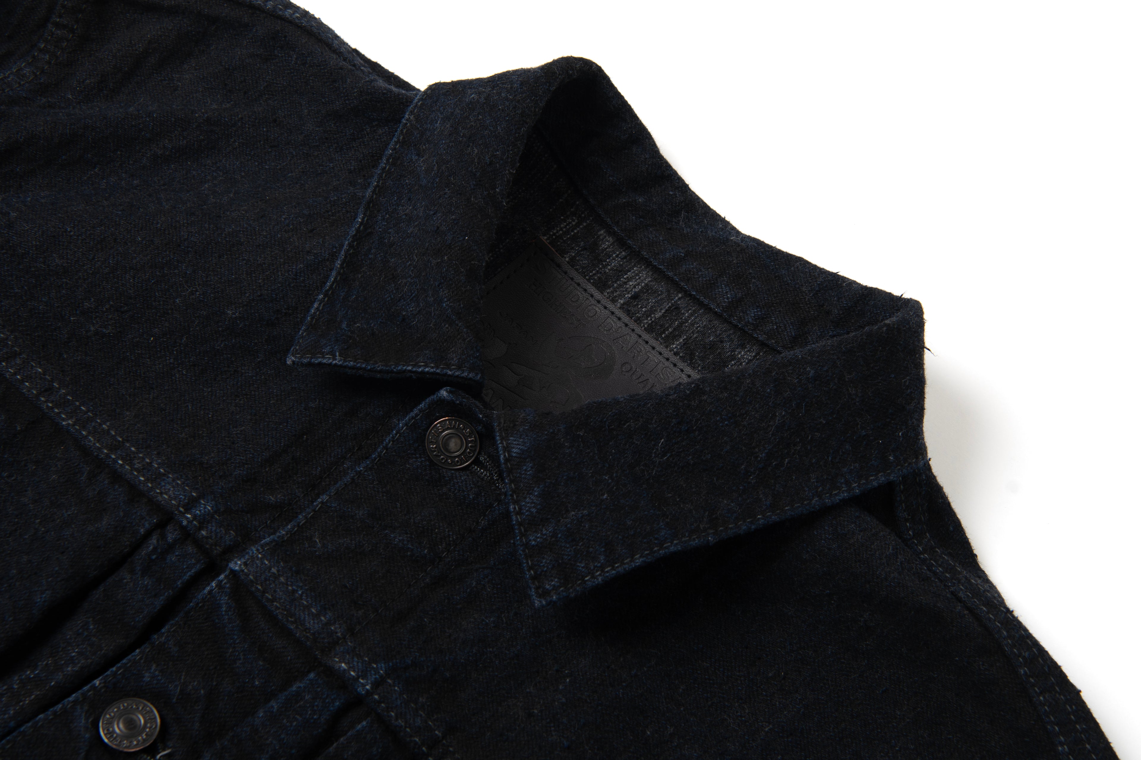 STUDIO D'ARTISAN - PRE-ORDER - GL3 SUMI-DYED 15OZ SELVEDGE TYPE II DENIM JACKET No. D4652 - Tempo