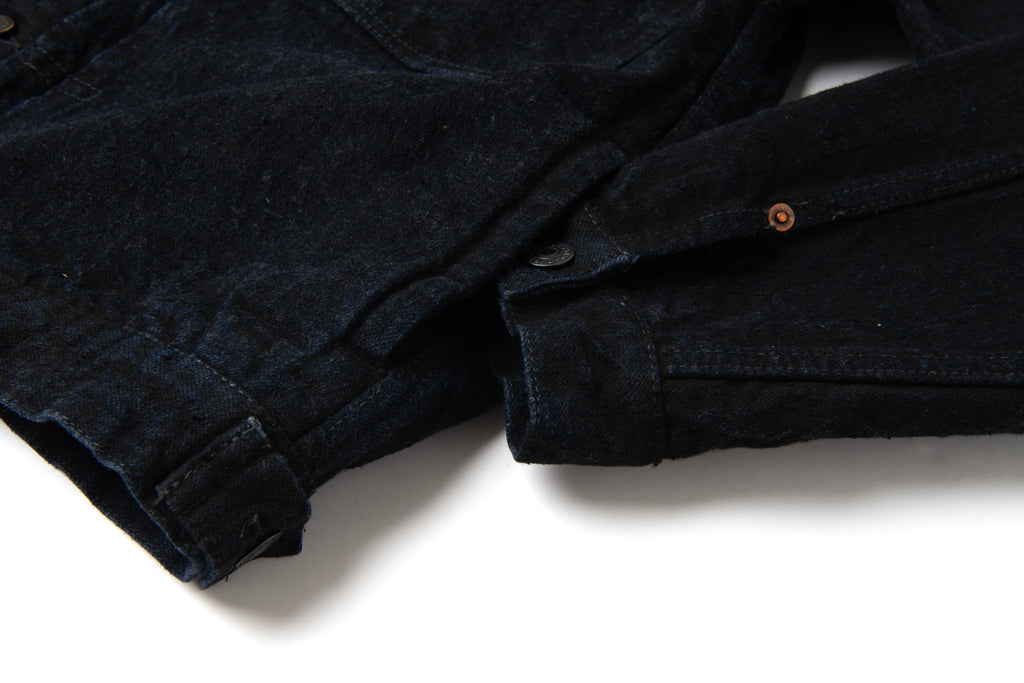 STUDIO D'ARTISAN - PRE-ORDER - GL3 SUMI-DYED 15OZ SELVEDGE TYPE II DENIM JACKET No. D4652 - Tempo