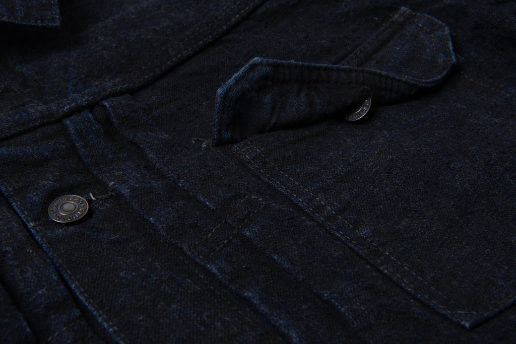STUDIO D'ARTISAN - PRE-ORDER - GL3 SUMI-DYED 15OZ SELVEDGE TYPE II DENIM JACKET No. D4652 - Tempo