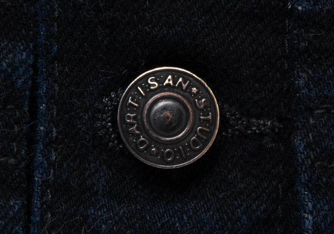 STUDIO D'ARTISAN - PRE-ORDER - GL3 SUMI-DYED 15OZ SELVEDGE TYPE II DENIM JACKET No. D4652 - Tempo