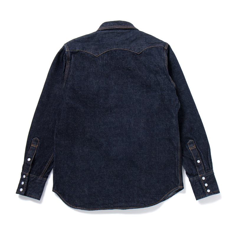 STUDIO D'ARTISAN - 14oz Denim Western Selvedge Denim Shirt OW - Tempo