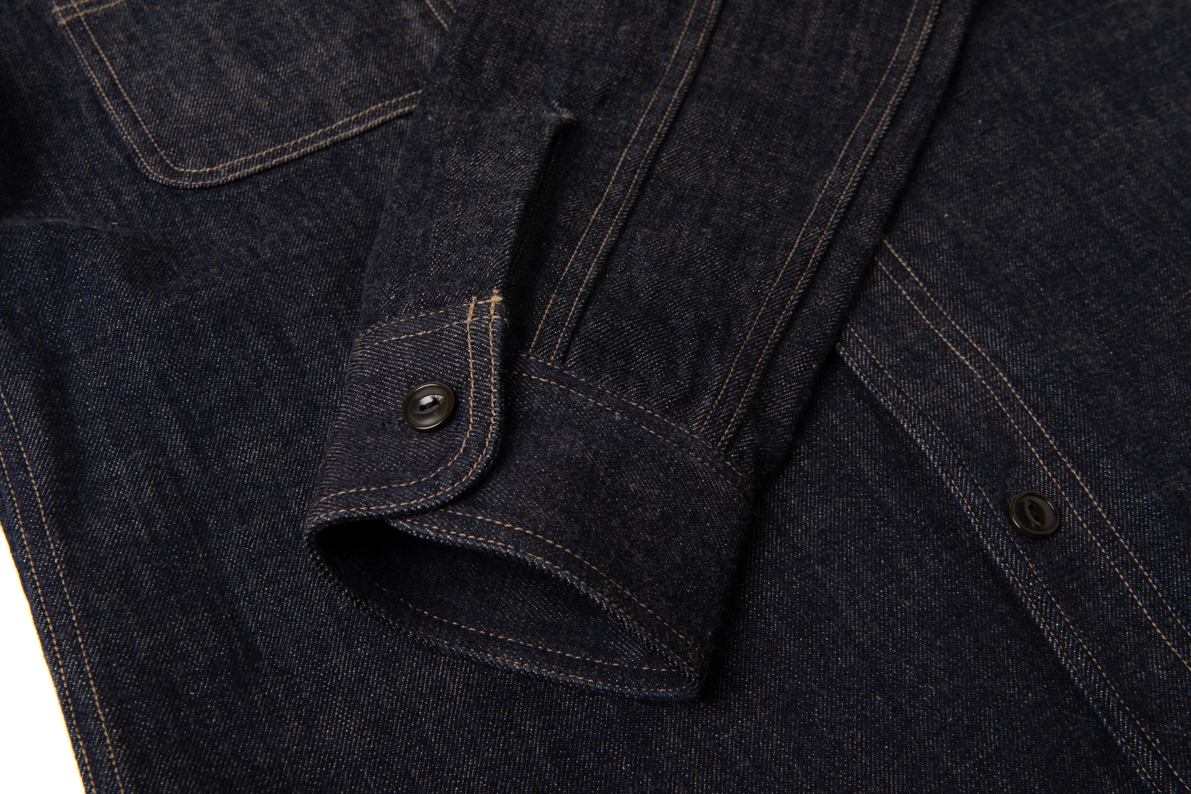 STUDIO D'ARTISAN - PRE-ORDER - FOX ORGANIC COTTON 12OZ DENIM SHIRT No.D5746 - Tempo