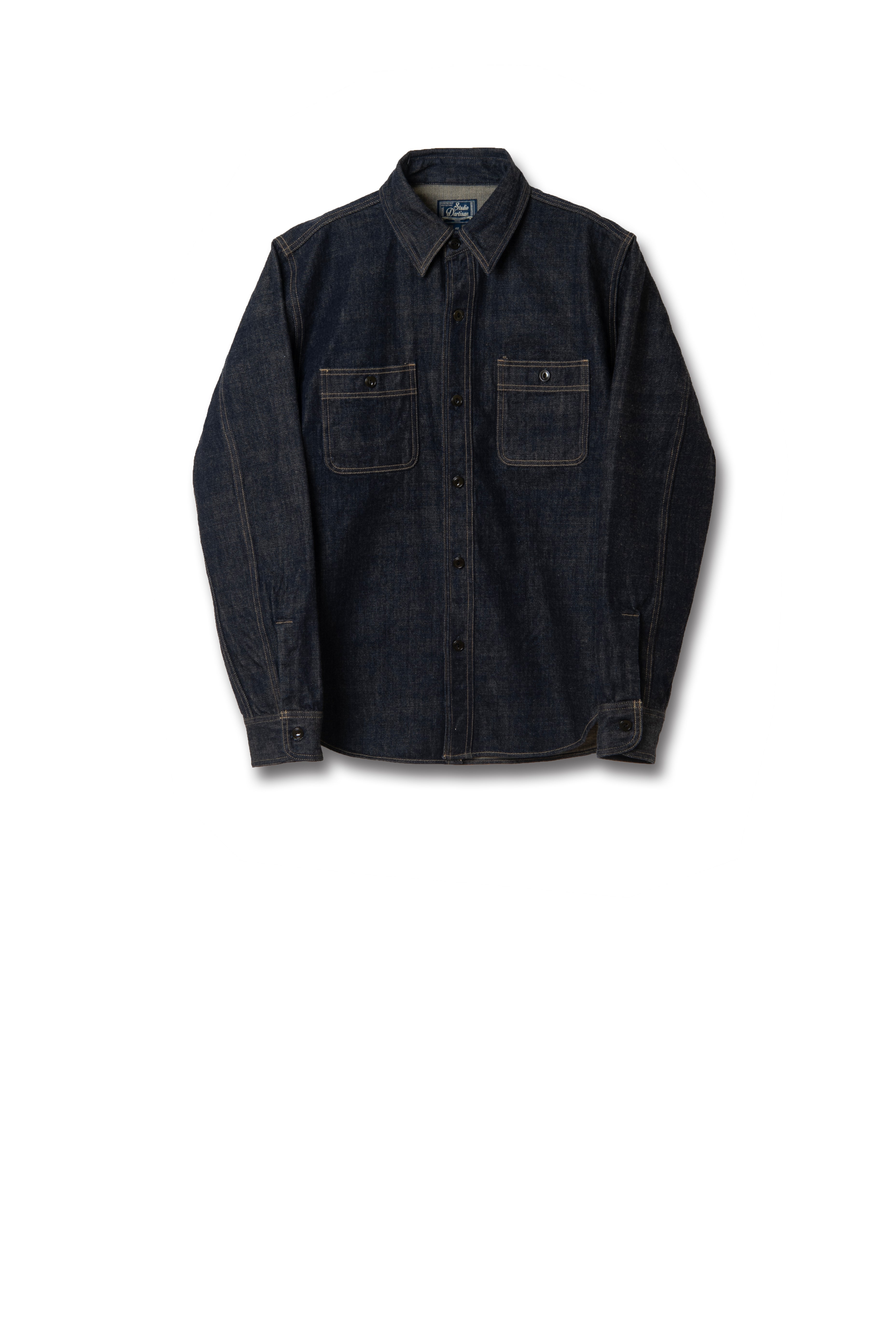 STUDIO D'ARTISAN - PRE-ORDER - FOX ORGANIC COTTON 12OZ DENIM SHIRT No.D5746 - Tempo
