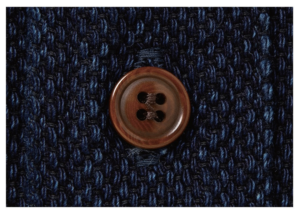 STUDIO D'ARTISAN - Heavy Weight Indigo Sashiko Shirt 5713 - Tempo