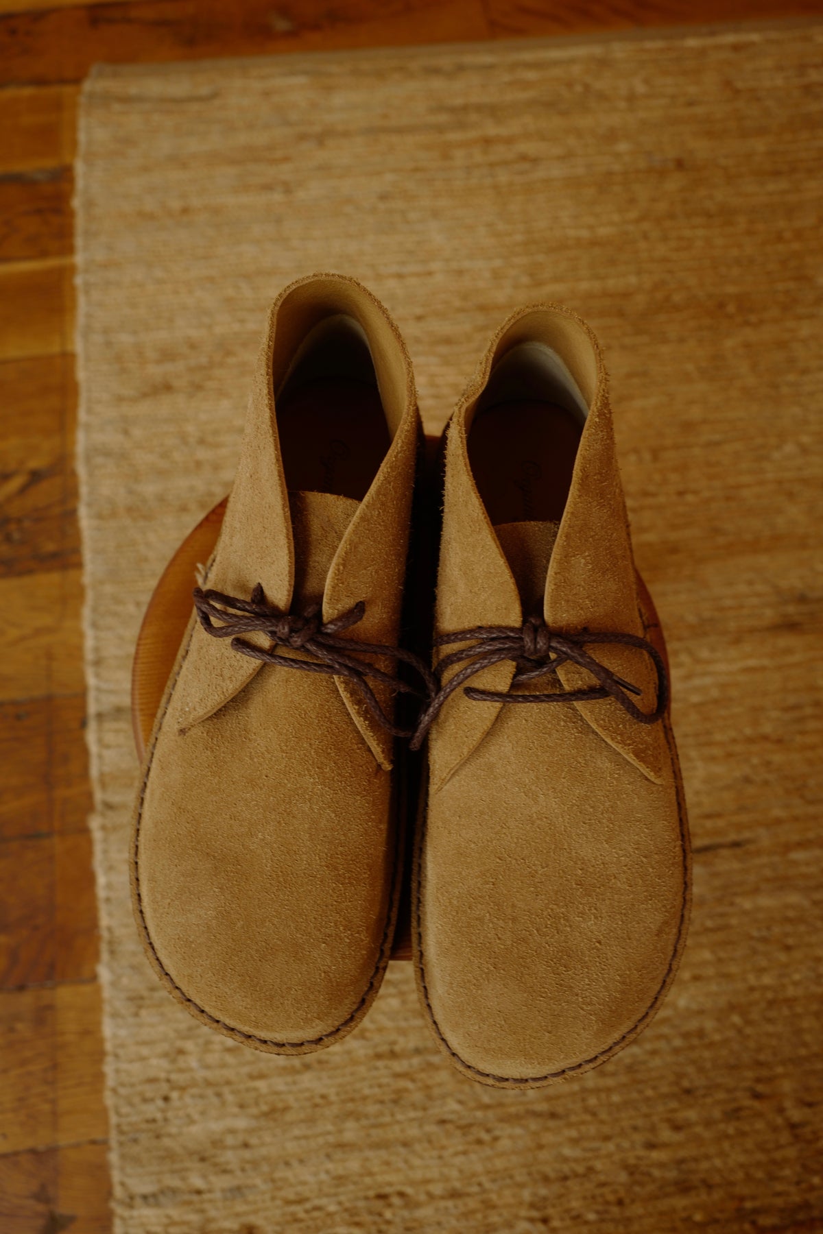 Ives en cuir de vachette velours taupe neuf