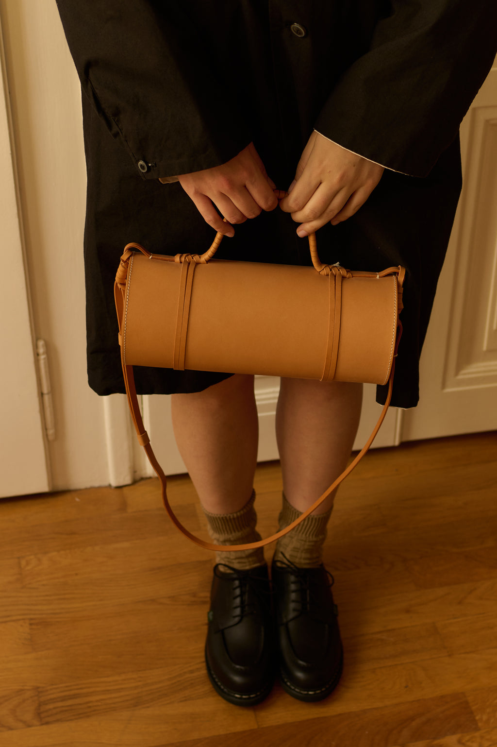 KAMARO'AN - Woven Bamboo Bag in Natural - Tempo