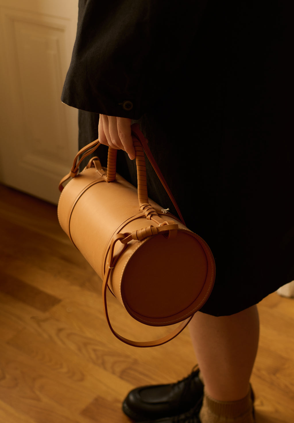 KAMARO'AN - Woven Bamboo Bag in Natural - Tempo