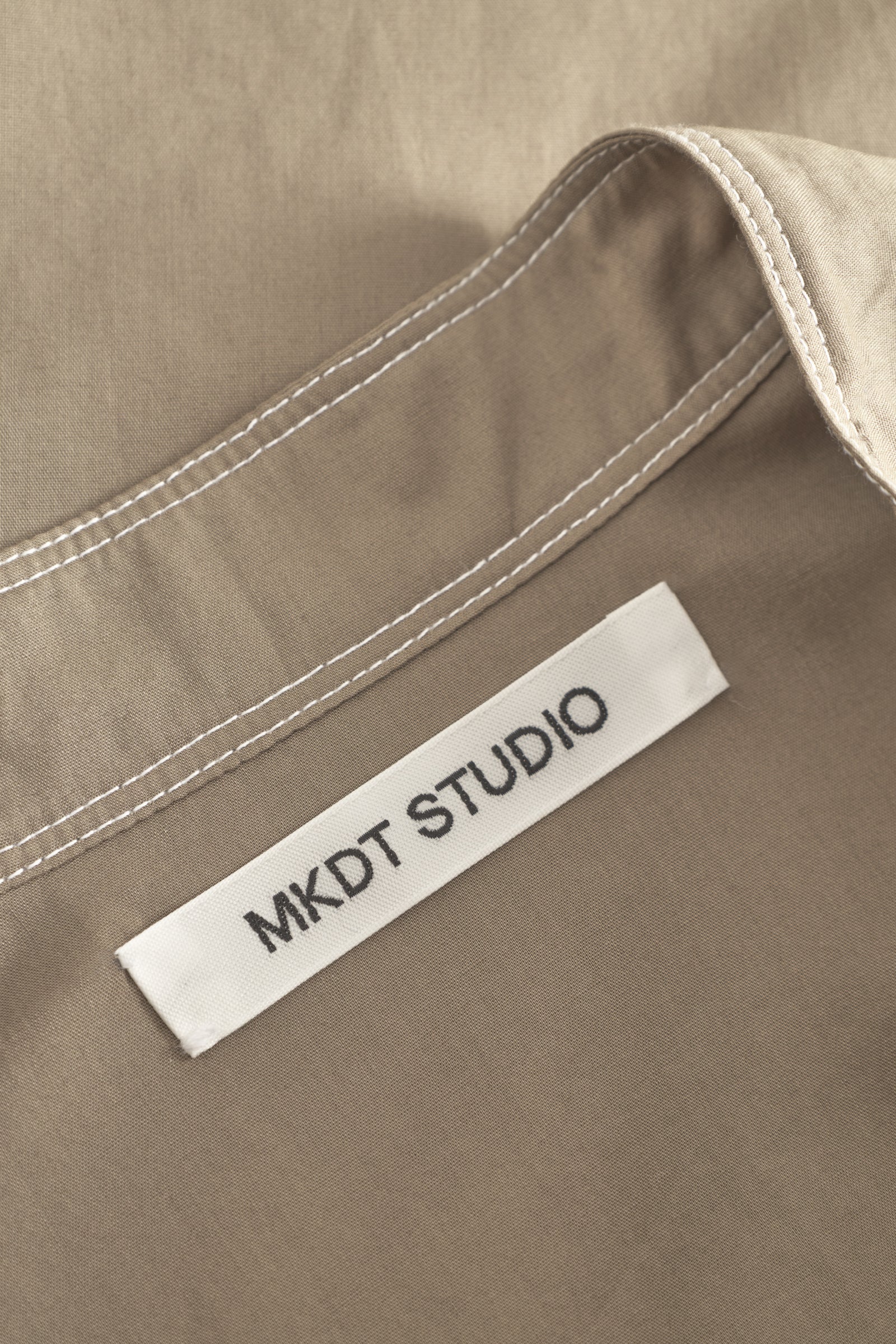 MKDT STUDIO - Damy Sheer Cotton Dress in Khaki - Tempo