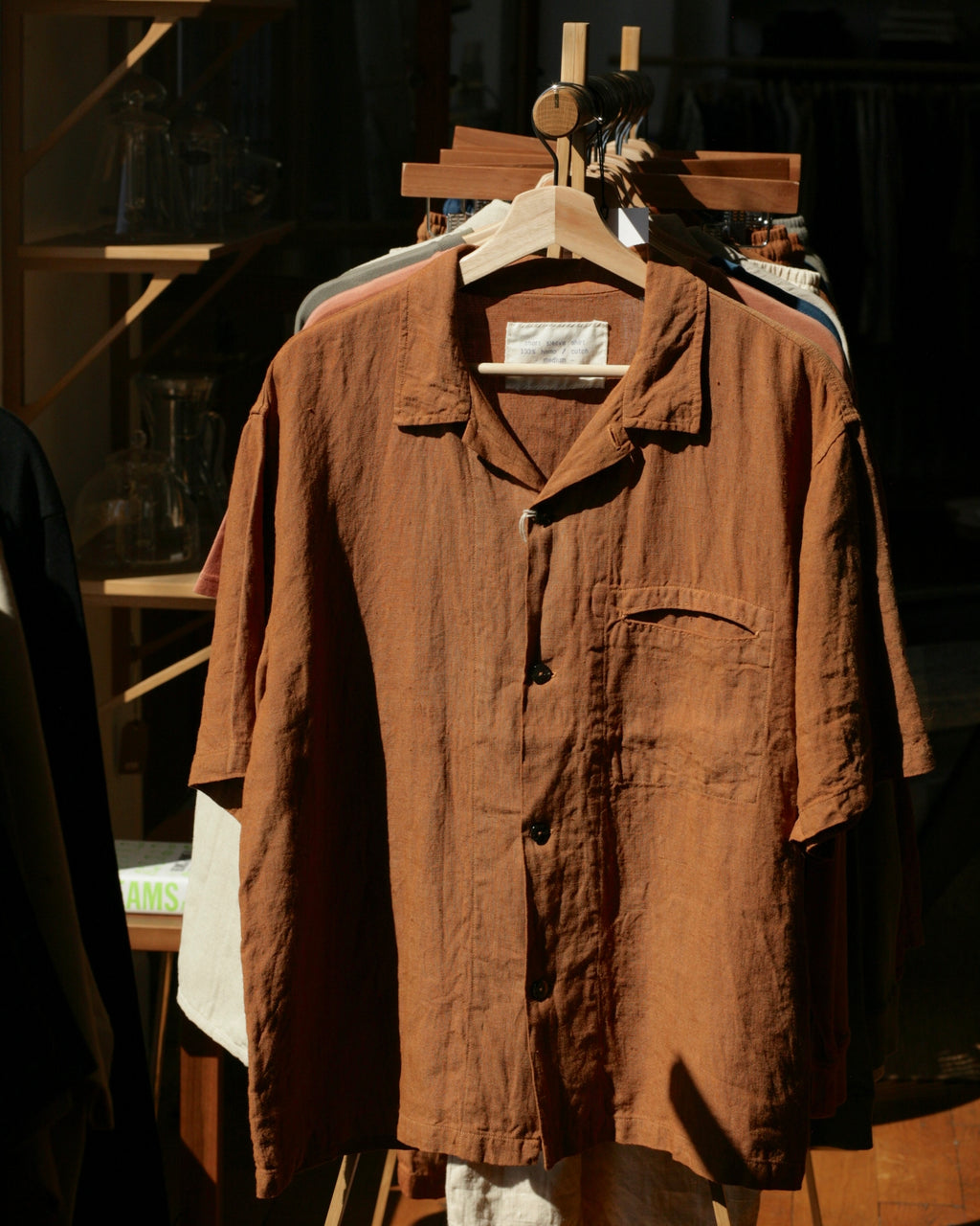 Cutch Hand-Dyed Hemp Short-Sleeve Shirt