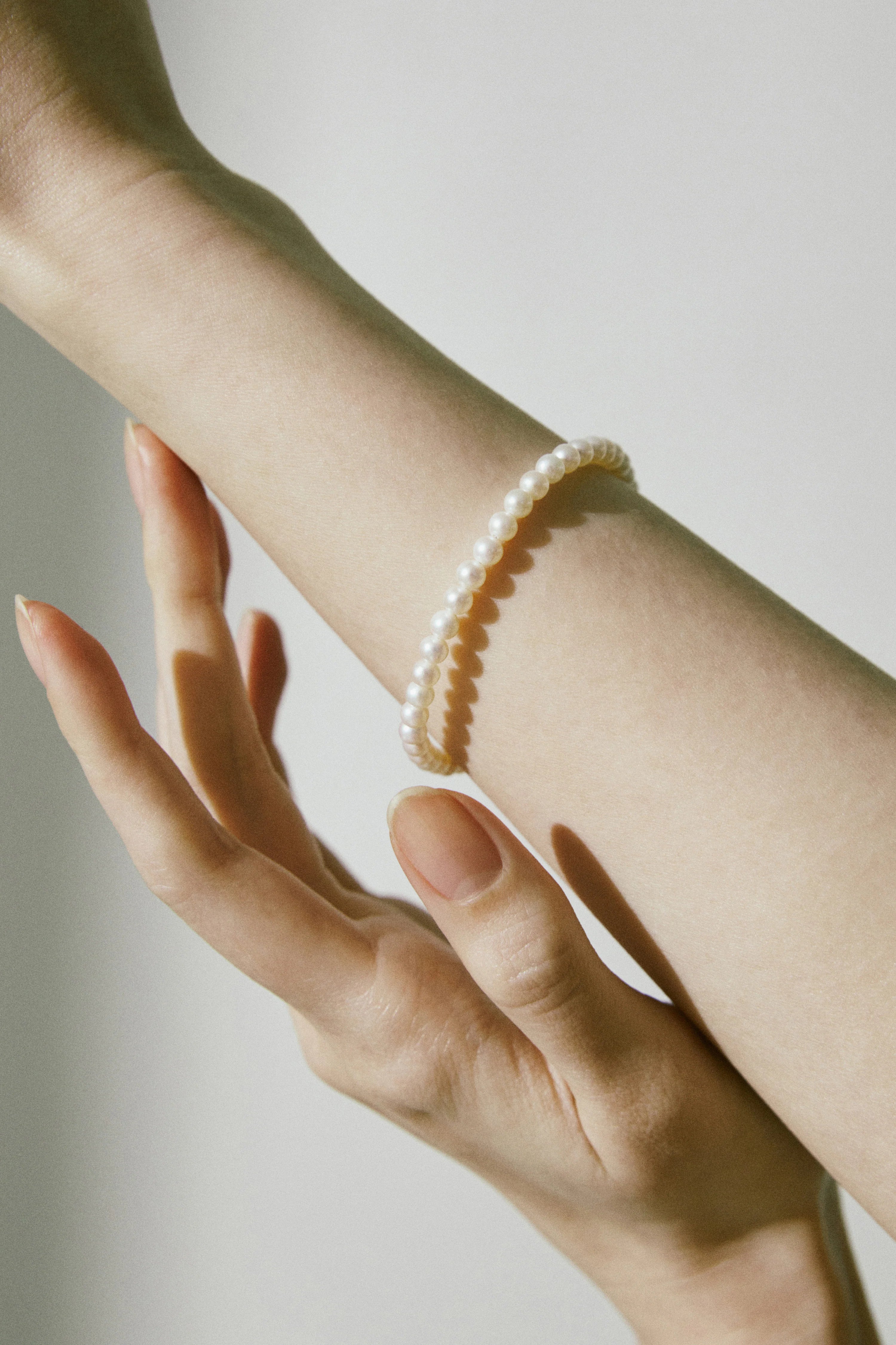 COLDFRAME - Natural Freshwater Pearls and Handcrafted 925 Silver Everyday Bracelet - Tempo