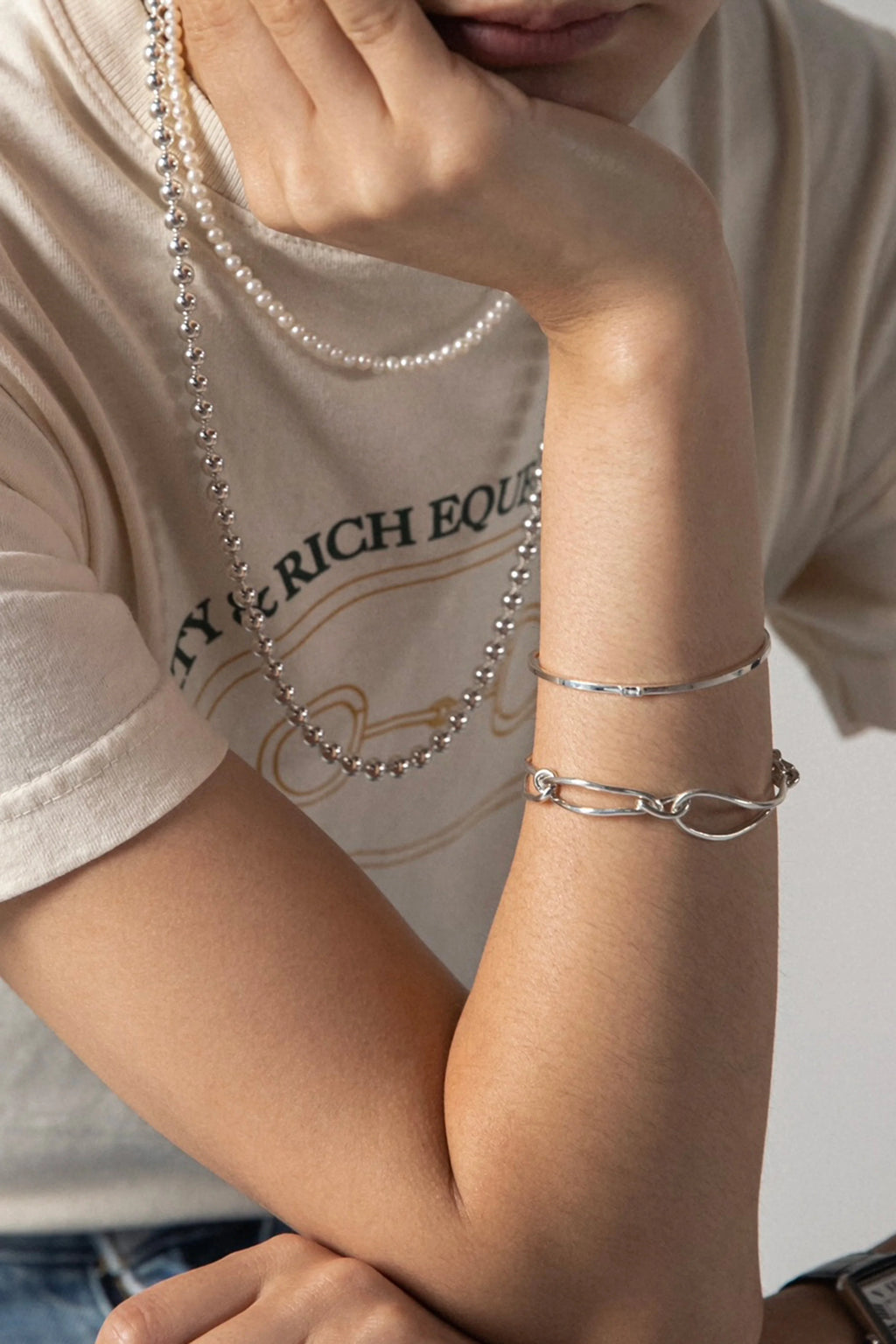 COLDFRAME - Handcrafted 925 Silver Everyday Silver Balls 600 Necklace - Tempo