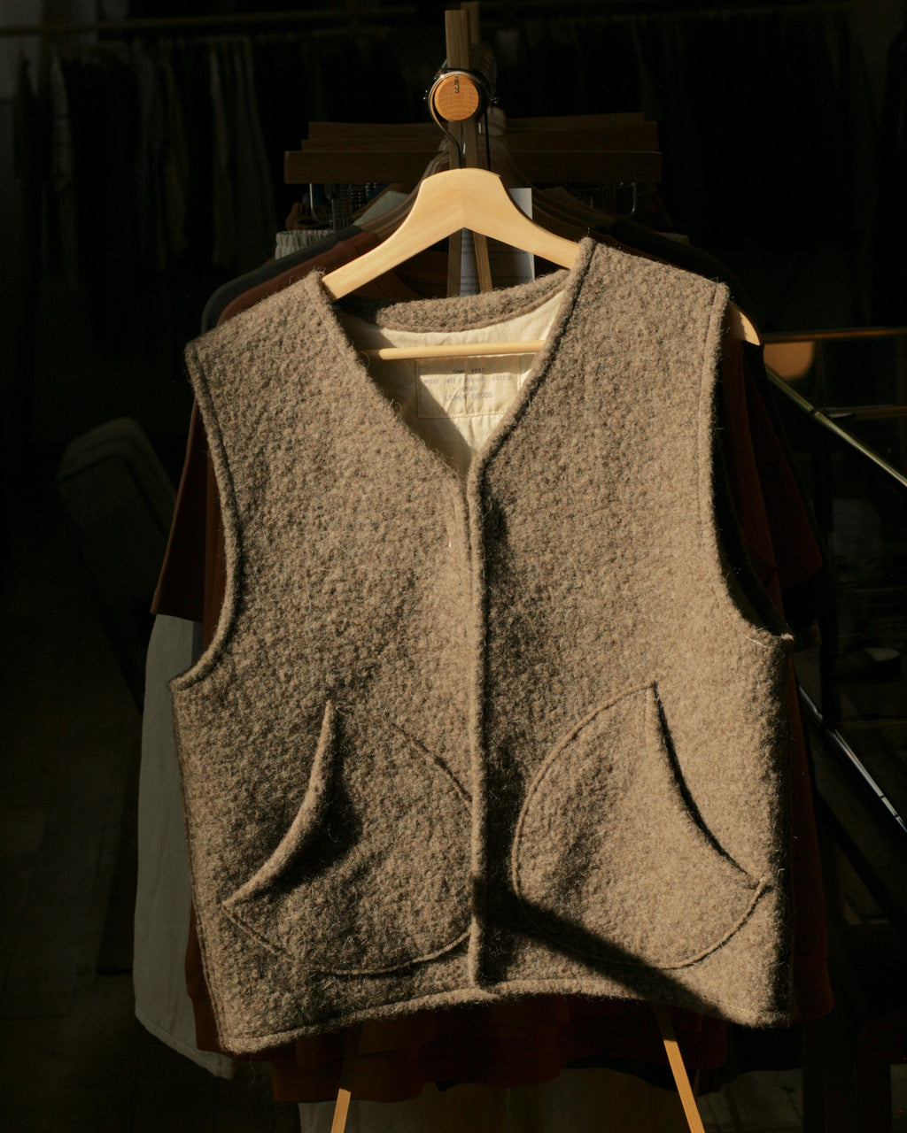 Liner Vest | Handmade Natural Wool Felt