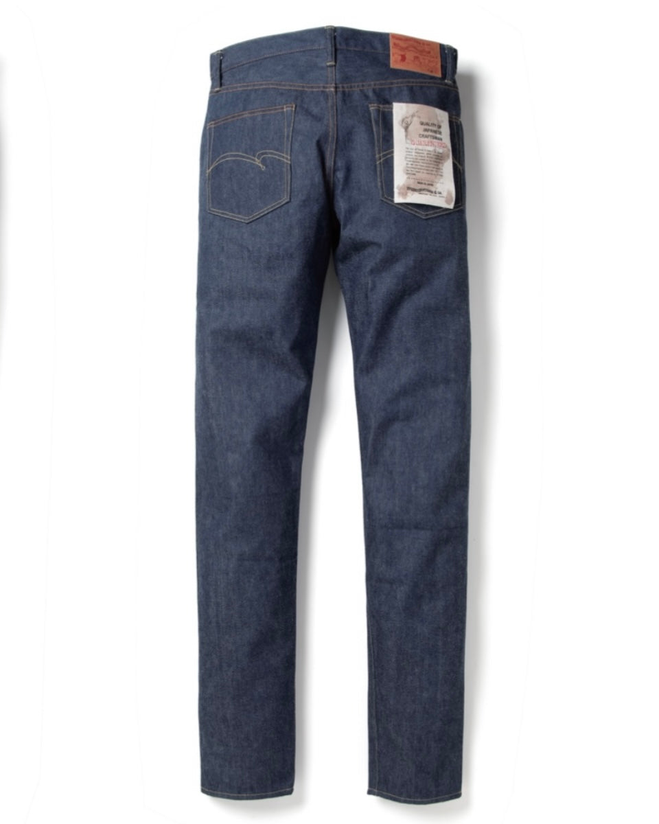 15 oz. Natürliche Indigo Relax Tapered Selvedge Jeans SD-808