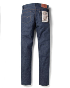 Jean fuselé à lisière décontractée indigo naturel 15 oz SD-808