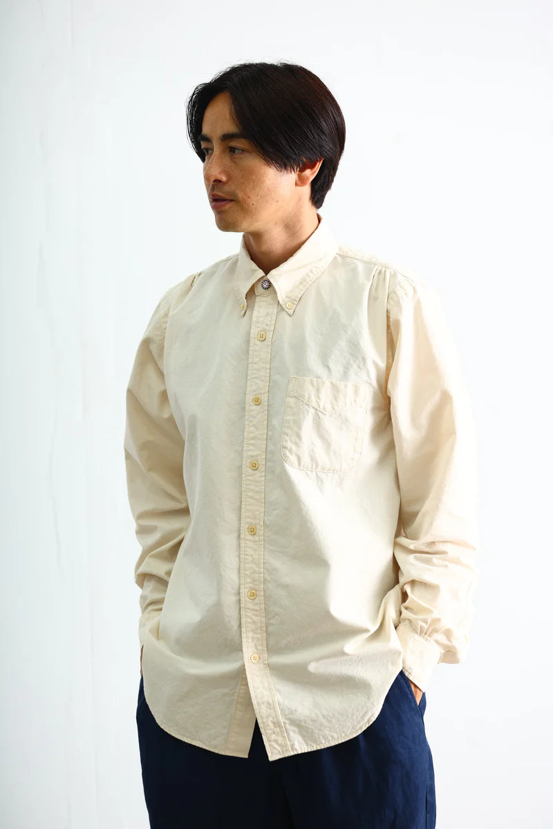 SEUVAS - Authentic Buttondown Shirt in Lightweight Tassa Cotton - Tempo