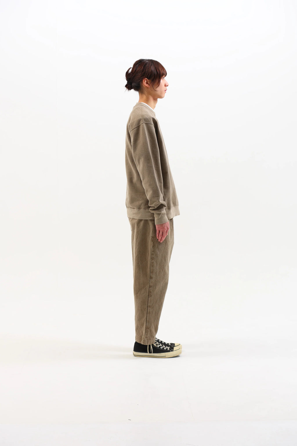 SEUVAS - Coffee Dyed Tubular Fleece Sweatshirt - Tempo