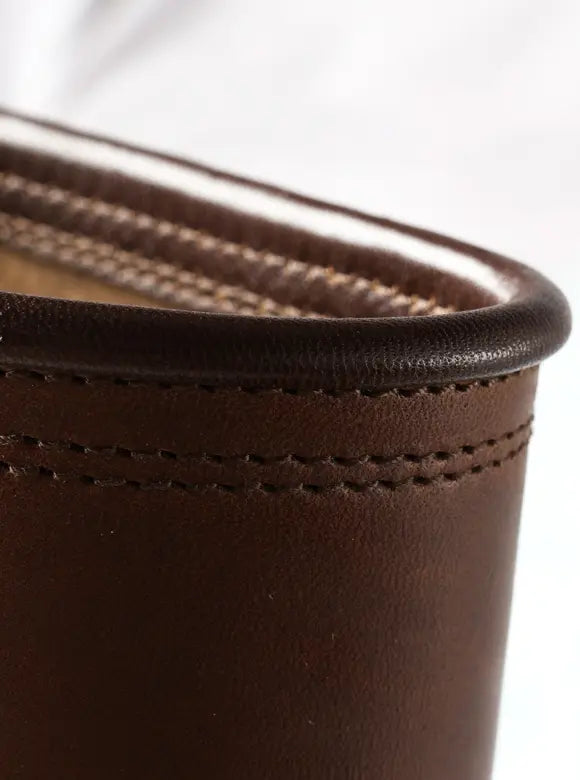 THE FLAT HEAD - Vegetable Tanned Tea-Core Horsehide Engineer Boots in Brown - Tempo