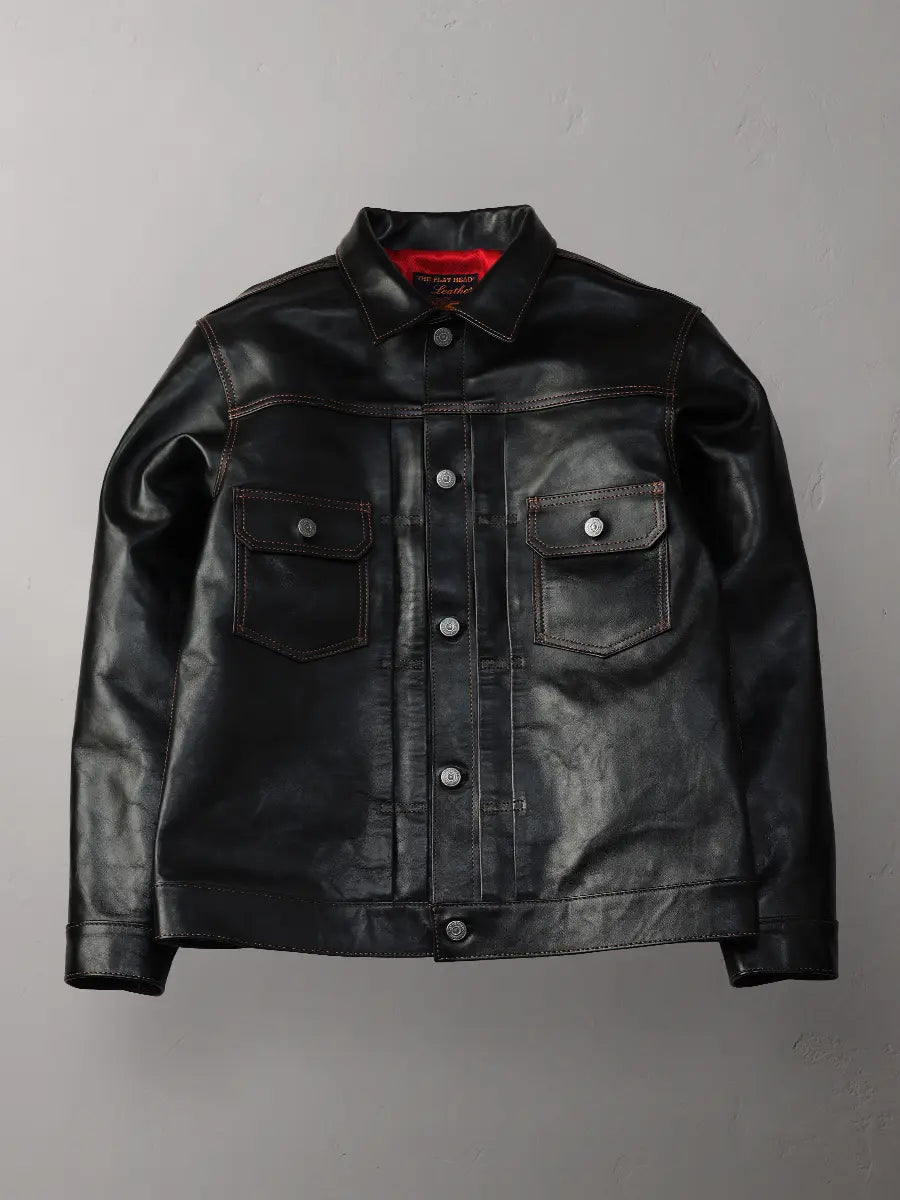THE FLAT HEAD Shinki Hikaku Horsehide 50's Type II Jacket FN-LJ THE FLAT HEAD Shinki Hikaku Horsehide 50's Type II Jacket FN-LJ