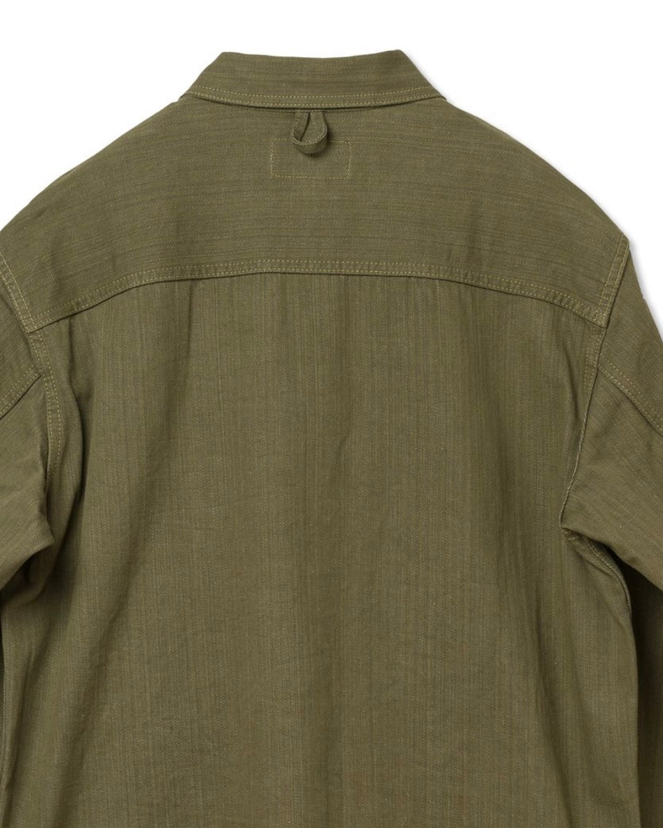 ORGUEIL - STUDIO D'ARTISAN - Green Denim Jacket - Tempo