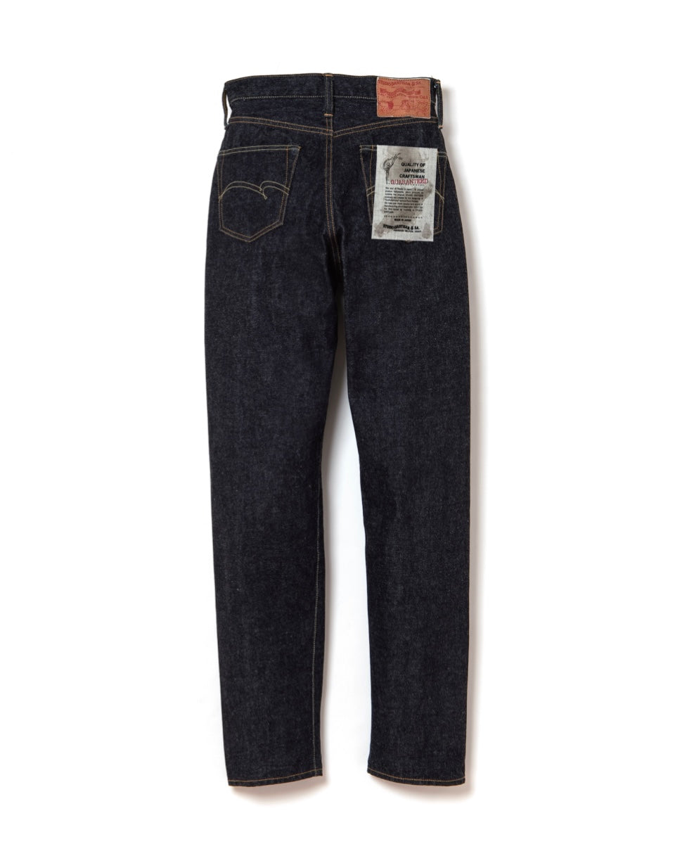 STUDIO D'ARTISAN LADIES - 13oz Women's High-Rise Tapered Selvedge Jeans SDL-711 - Tempo