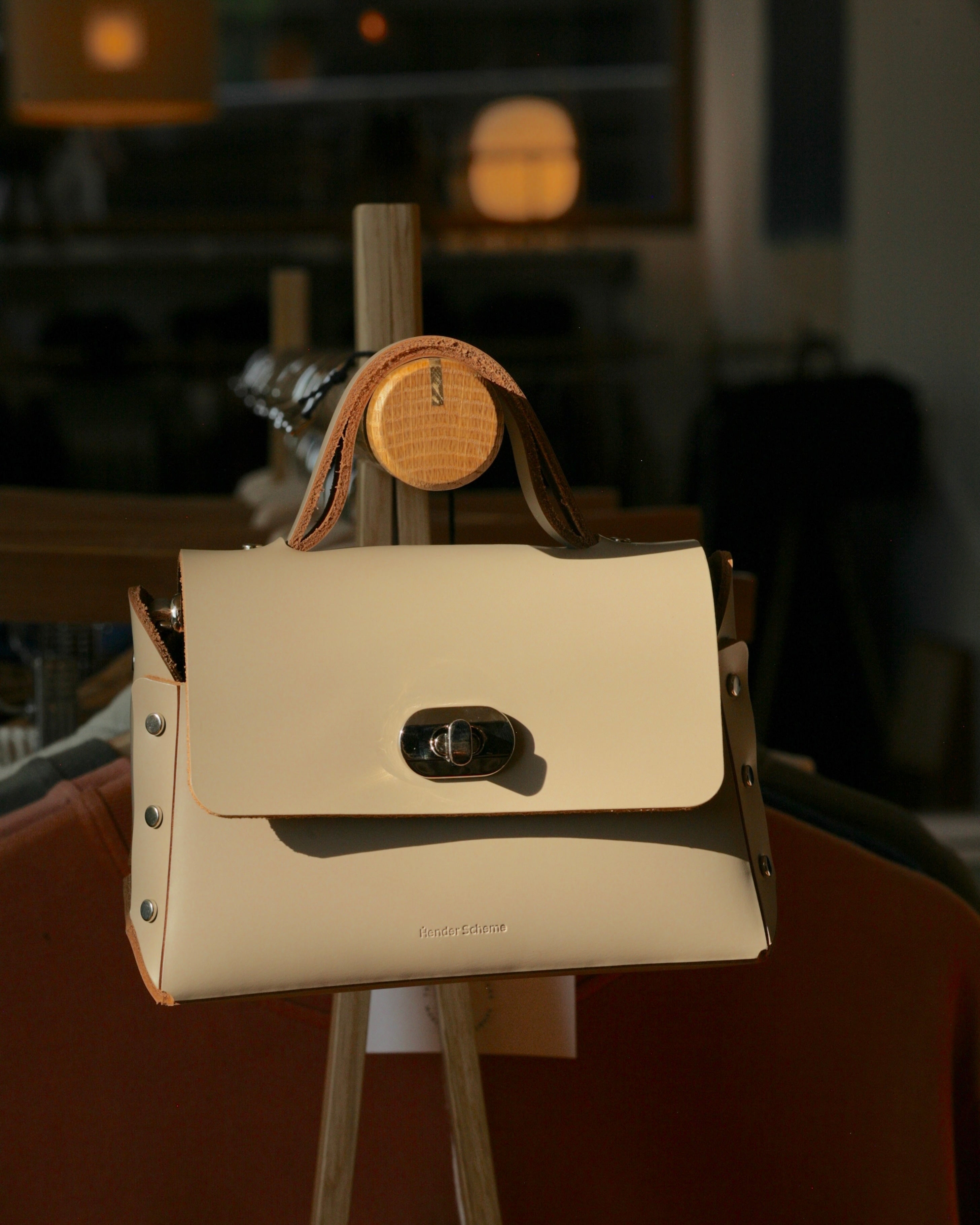 Hender Scheme - Assemble Hand Bag Flap S in Beige - Tempo