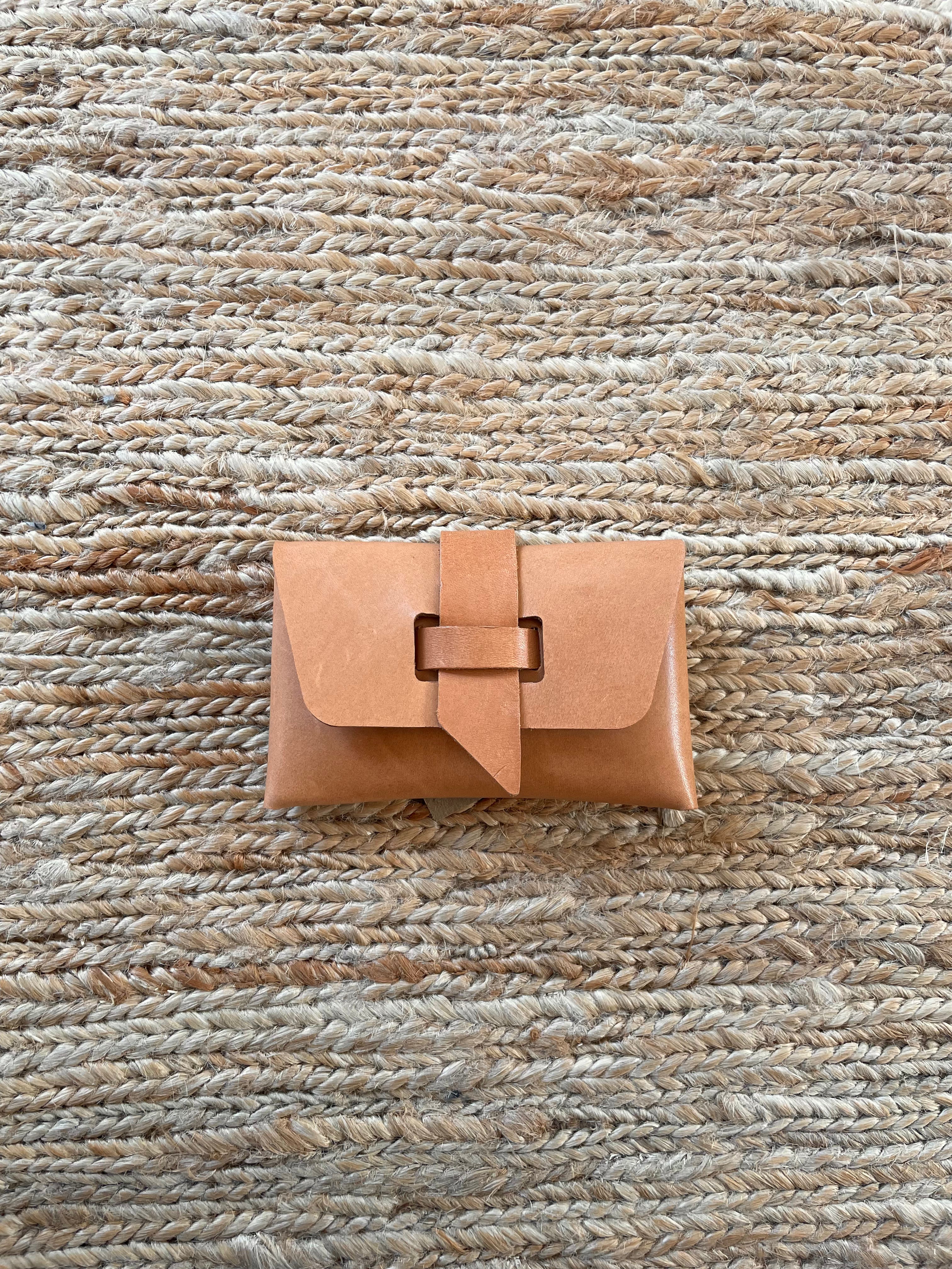 The Card Case / Coin Pouch | Vegetable Tanned Leather | Natural - Tempo