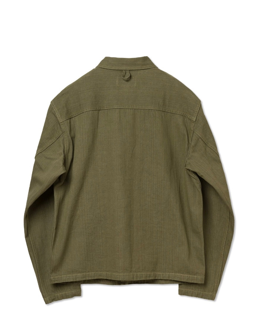 ORGUEIL - STUDIO D'ARTISAN - Green Denim Jacket - Tempo