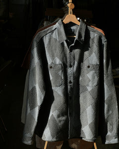 Tsugihagi Sashiko Indigo Patchwork Shirt