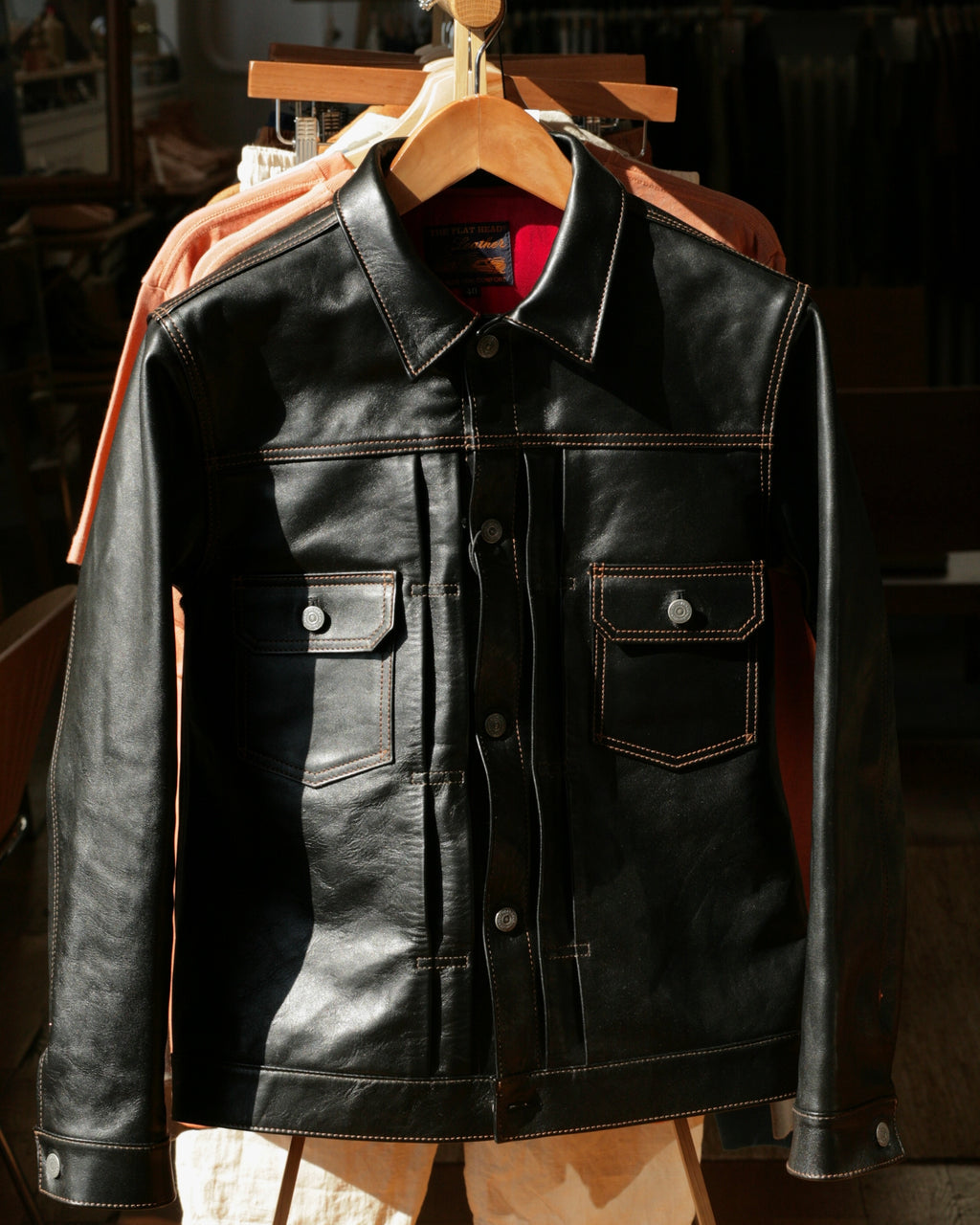 Veste Shinki Hikaku Special Horsehide Type II des années 50 FN-LJ-HJ002 