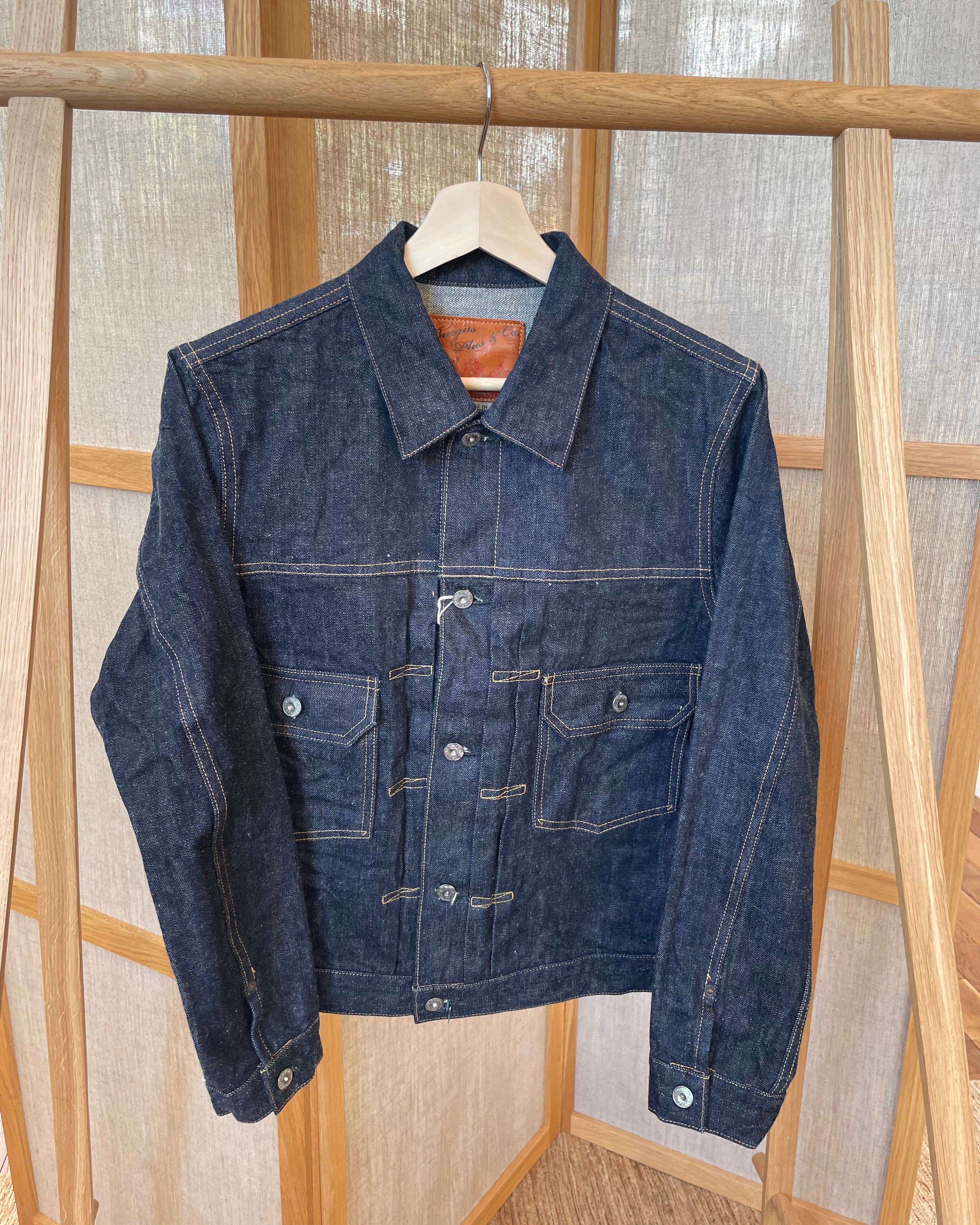 BURGUS PLUS - Natural Indigo Type II 14.5oz Selvedge Denim Jacket - OW (71949-XX) - Tempo