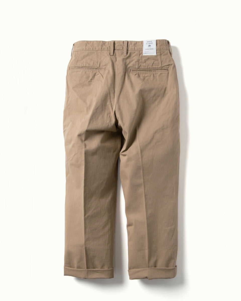 French Army Chino Trousers in Beige
