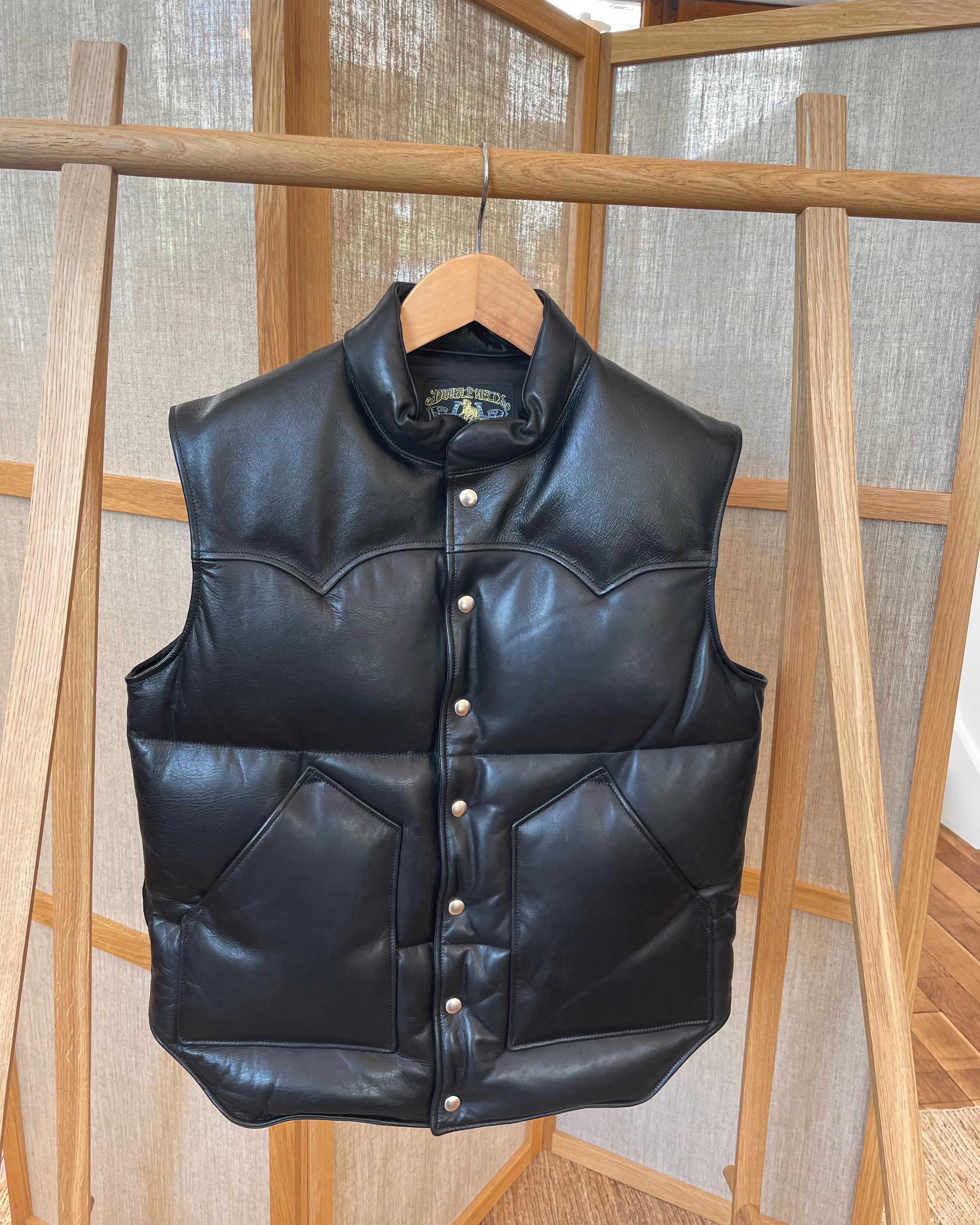 Old Toy Vest (SC) Black - Pony & Tea-Core Horsehide