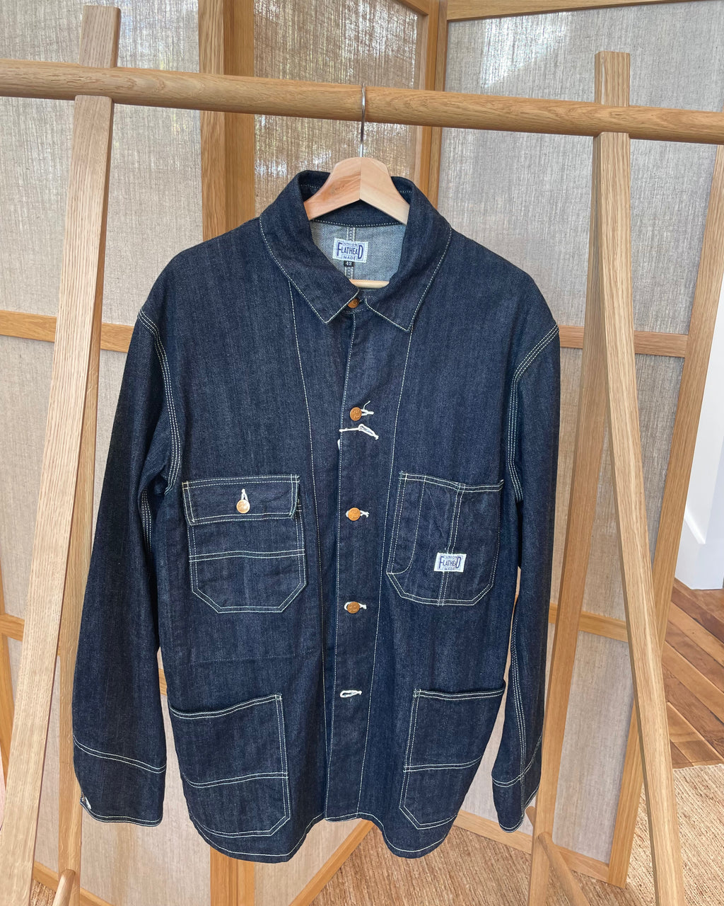 THE FLAT HEAD - 10oz Selvedge Indigo Denim Coverall FN-OJ-DC001 - Tempo