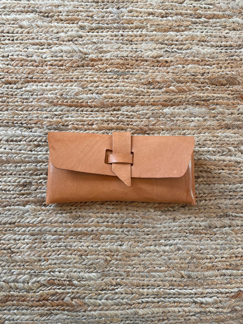 The Eye-Glasses Case / Pen Case | Vegetable Tanned Leather | Natural