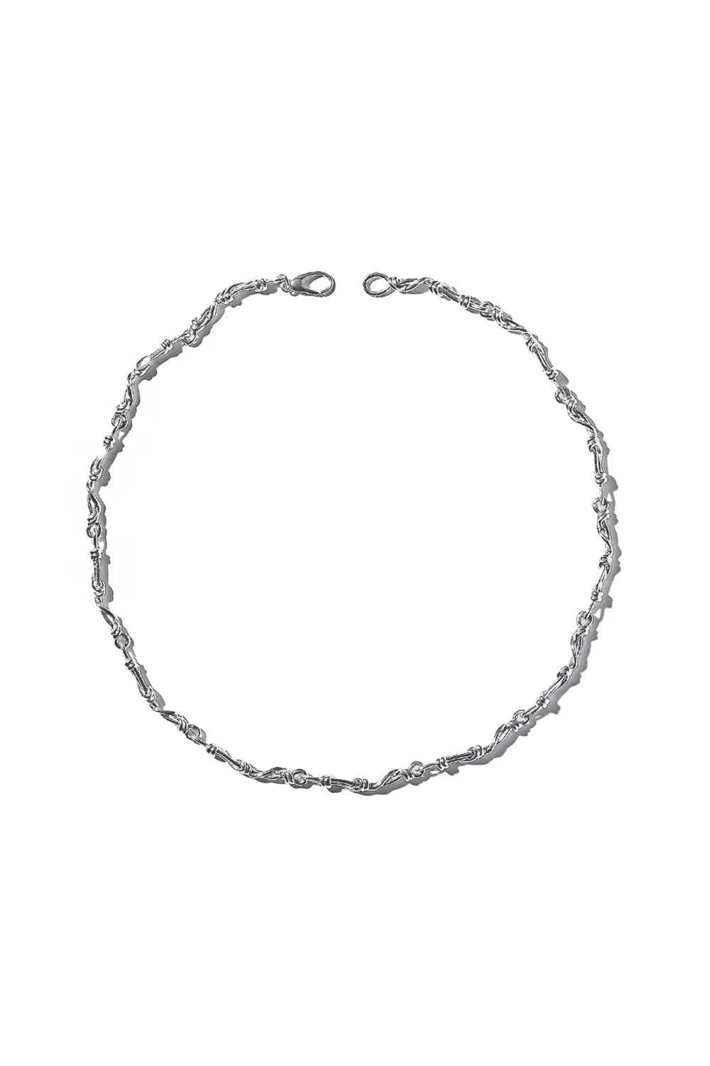 COLDFRAME - Handcrafted 925 Silver Gordian Knot Chain Necklace - Tempo