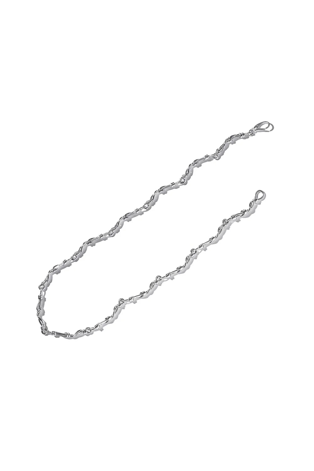 COLDFRAME - Handcrafted 925 Silver Gordian Knot Chain Necklace - Tempo