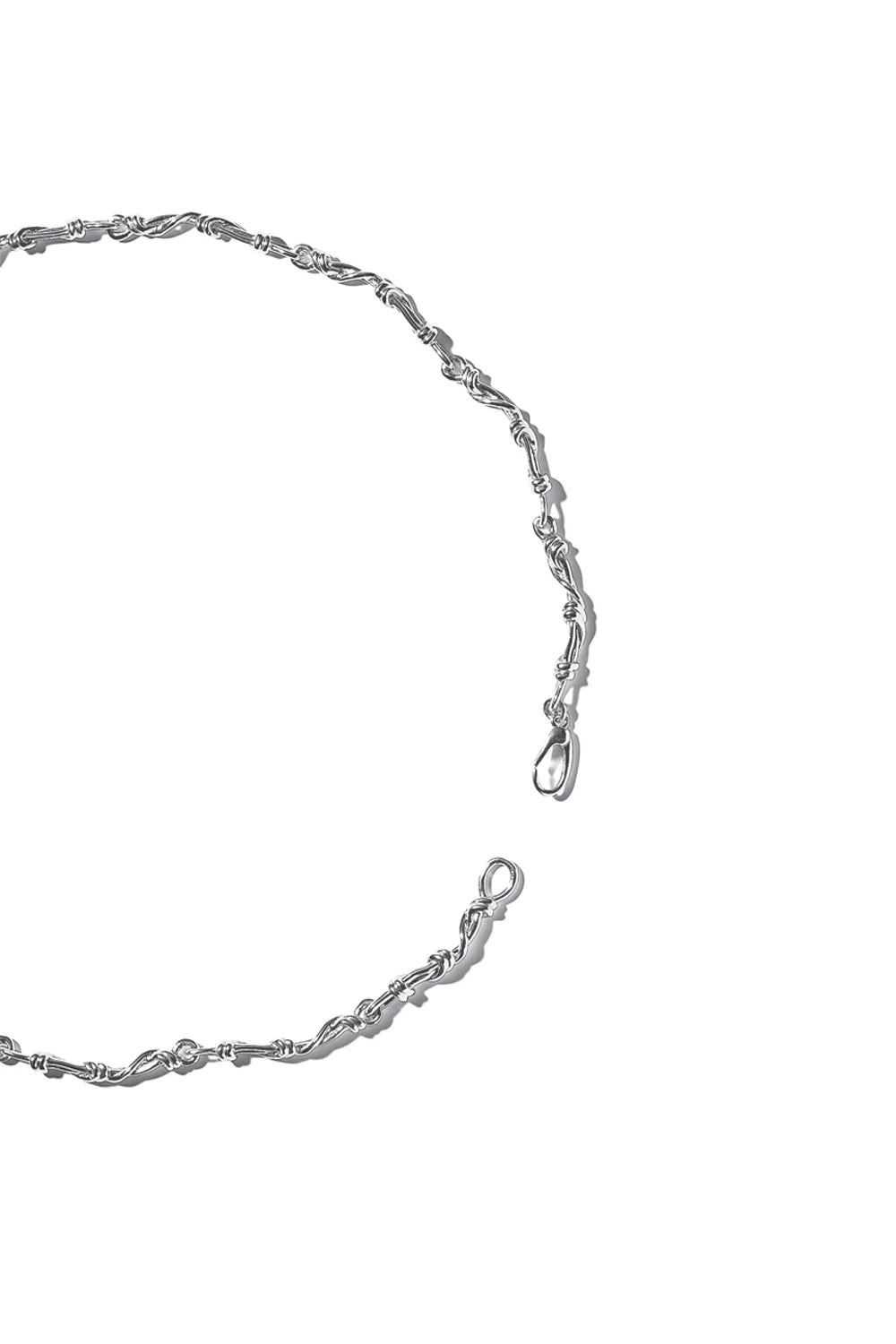 COLDFRAME - Handcrafted 925 Silver Gordian Knot Chain Necklace - Tempo