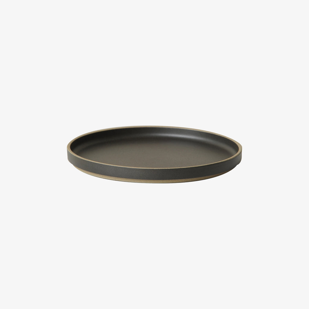 HASAMI PORCELAIN - Plate in Matte Black ø220 x 21mm HPB004 - Tempo
