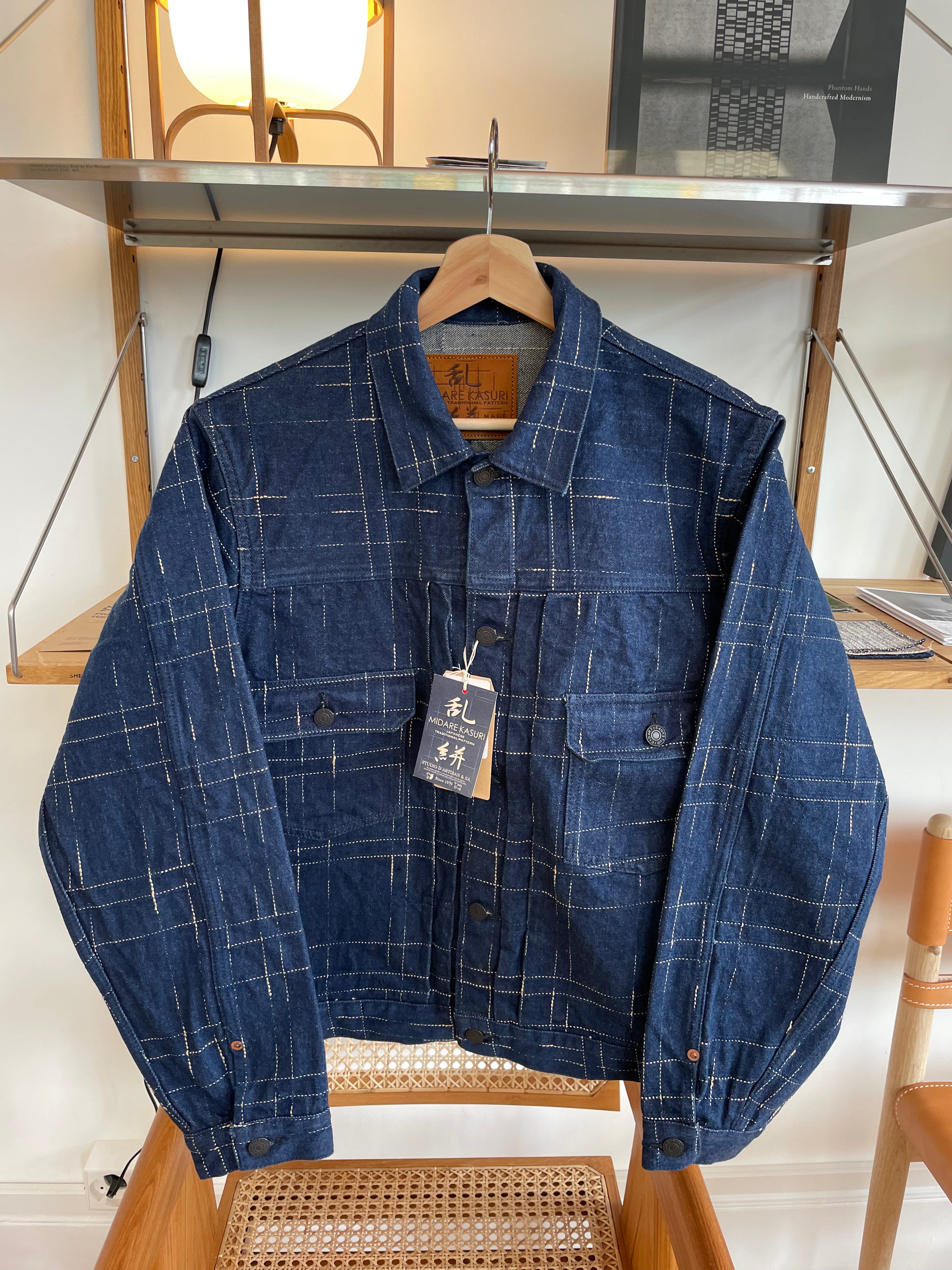 Midare Kasuri Selvedge Denim Type II Jacket - OW - Tempo